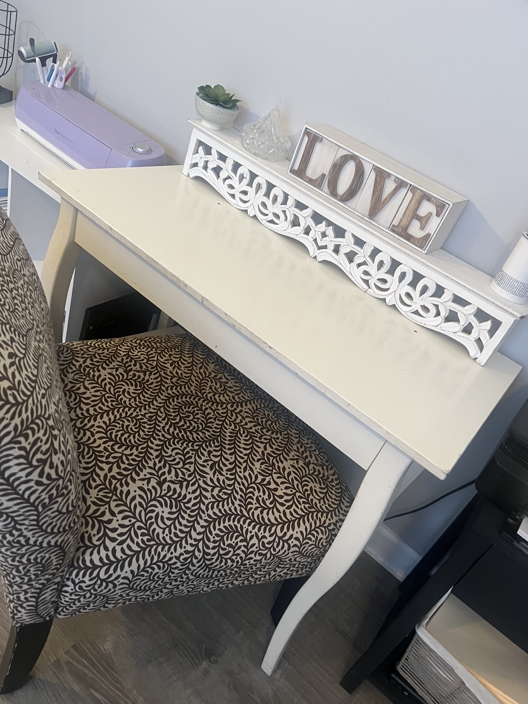 White desk