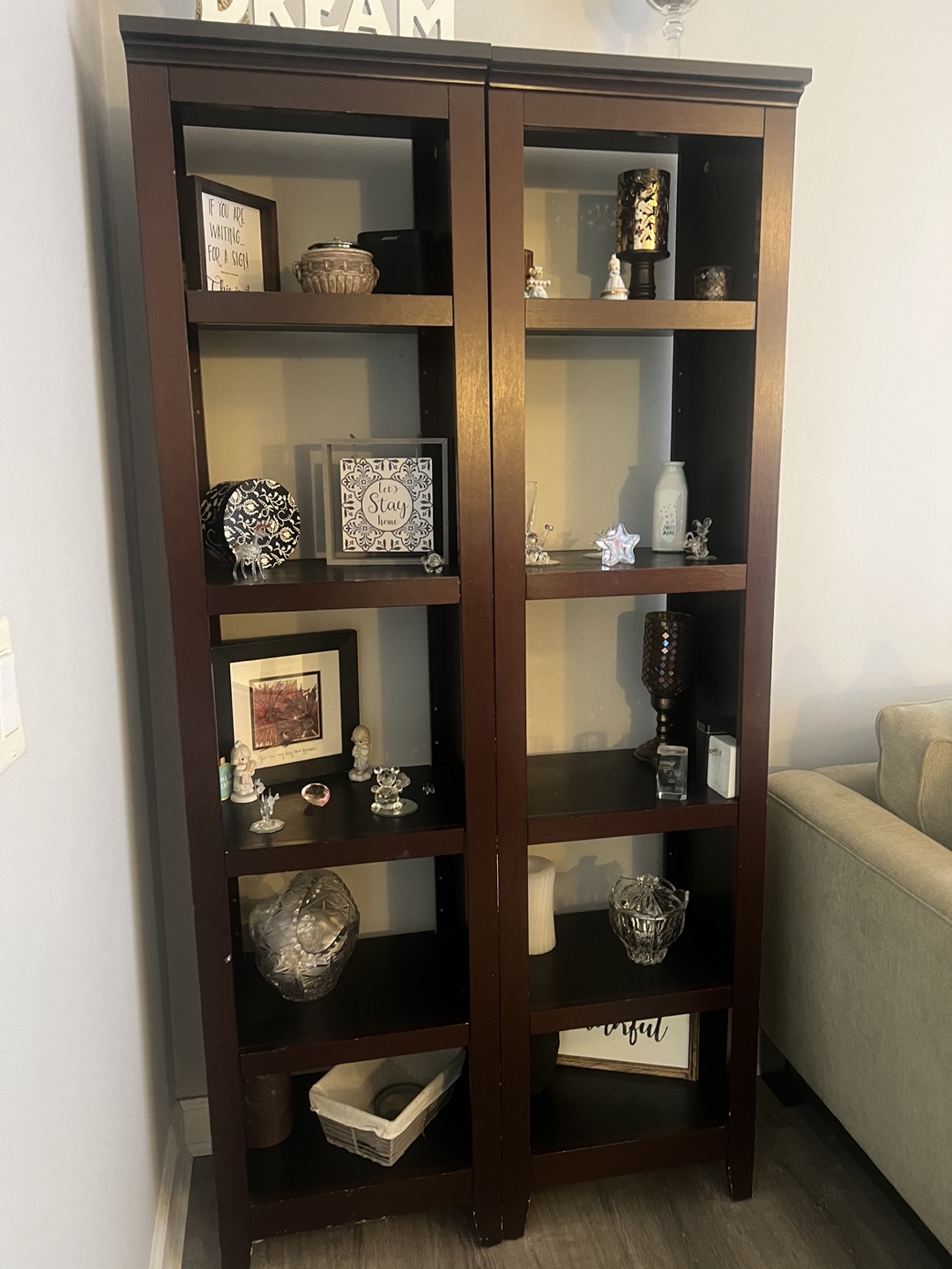 2 Brown book shelves - photo 2