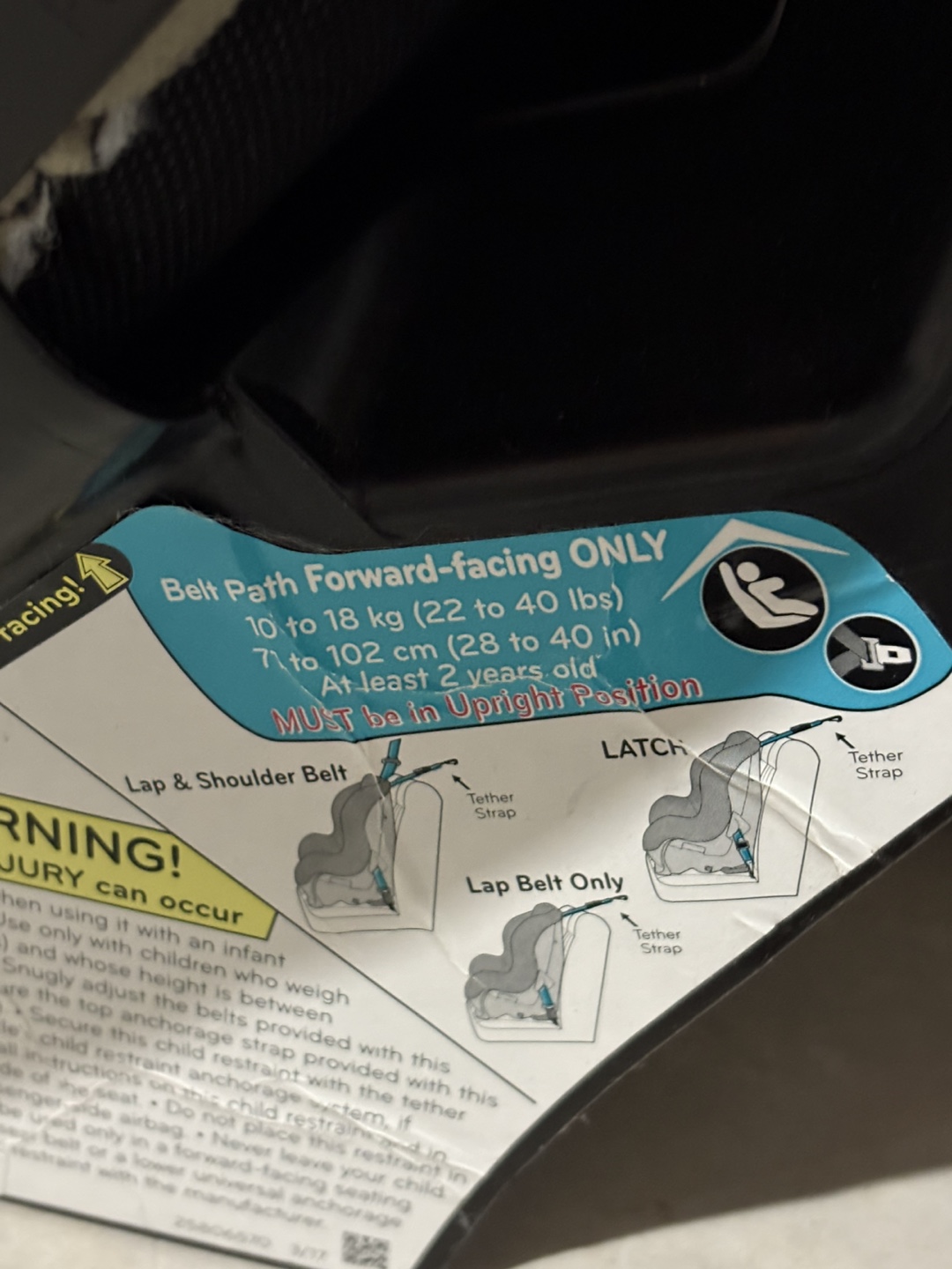 Evenflo car seat - photo 3
