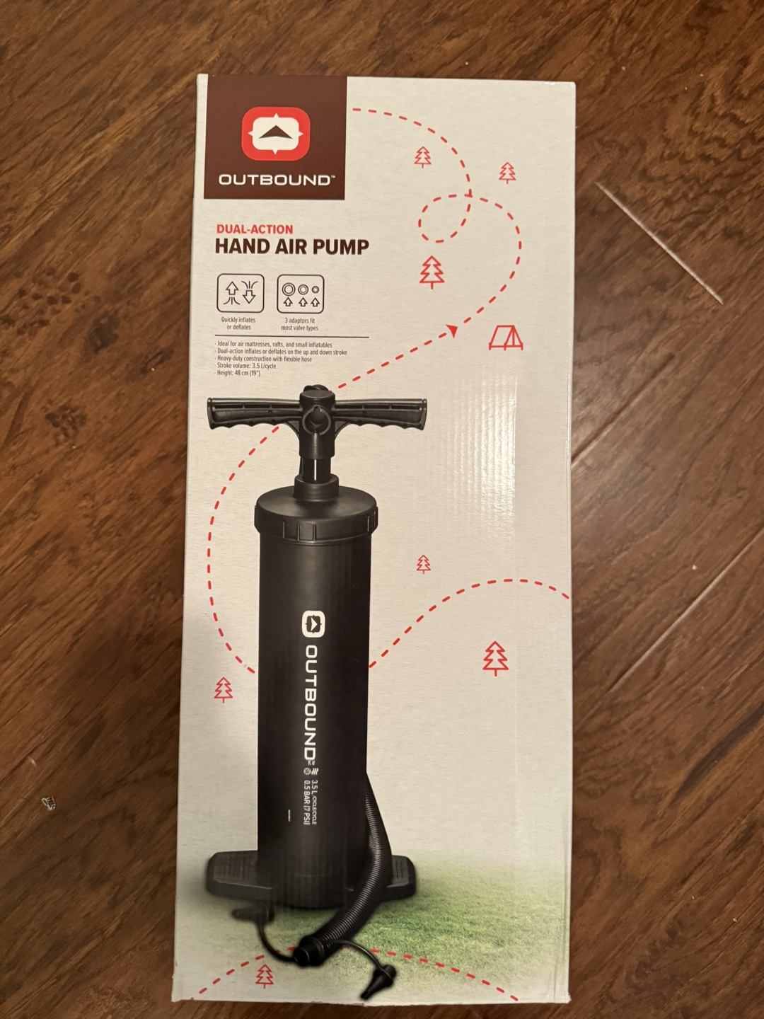 Outbound Dual-Action Hand Air Pump - New in Box