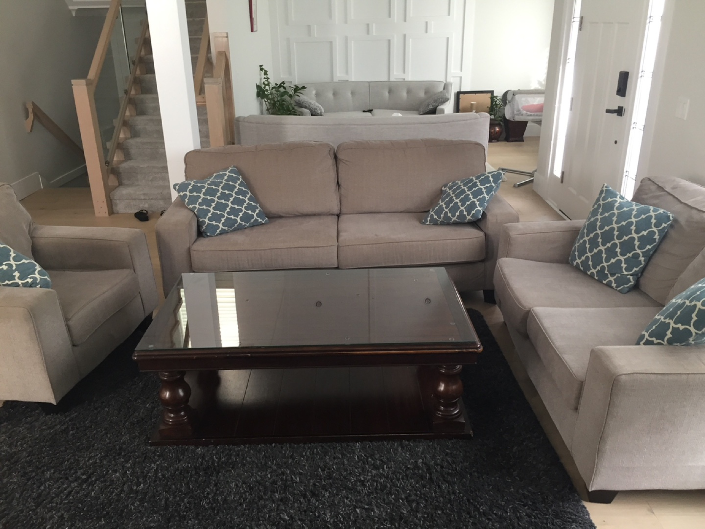 Beige Sofa Set