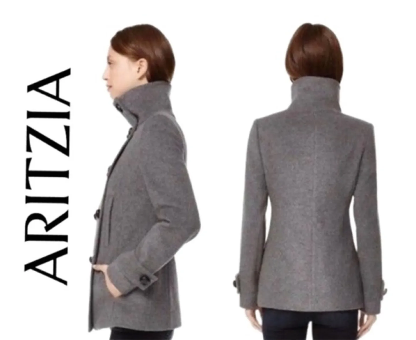 Babaton Aritzia Grey Peacoat image indicator(2)