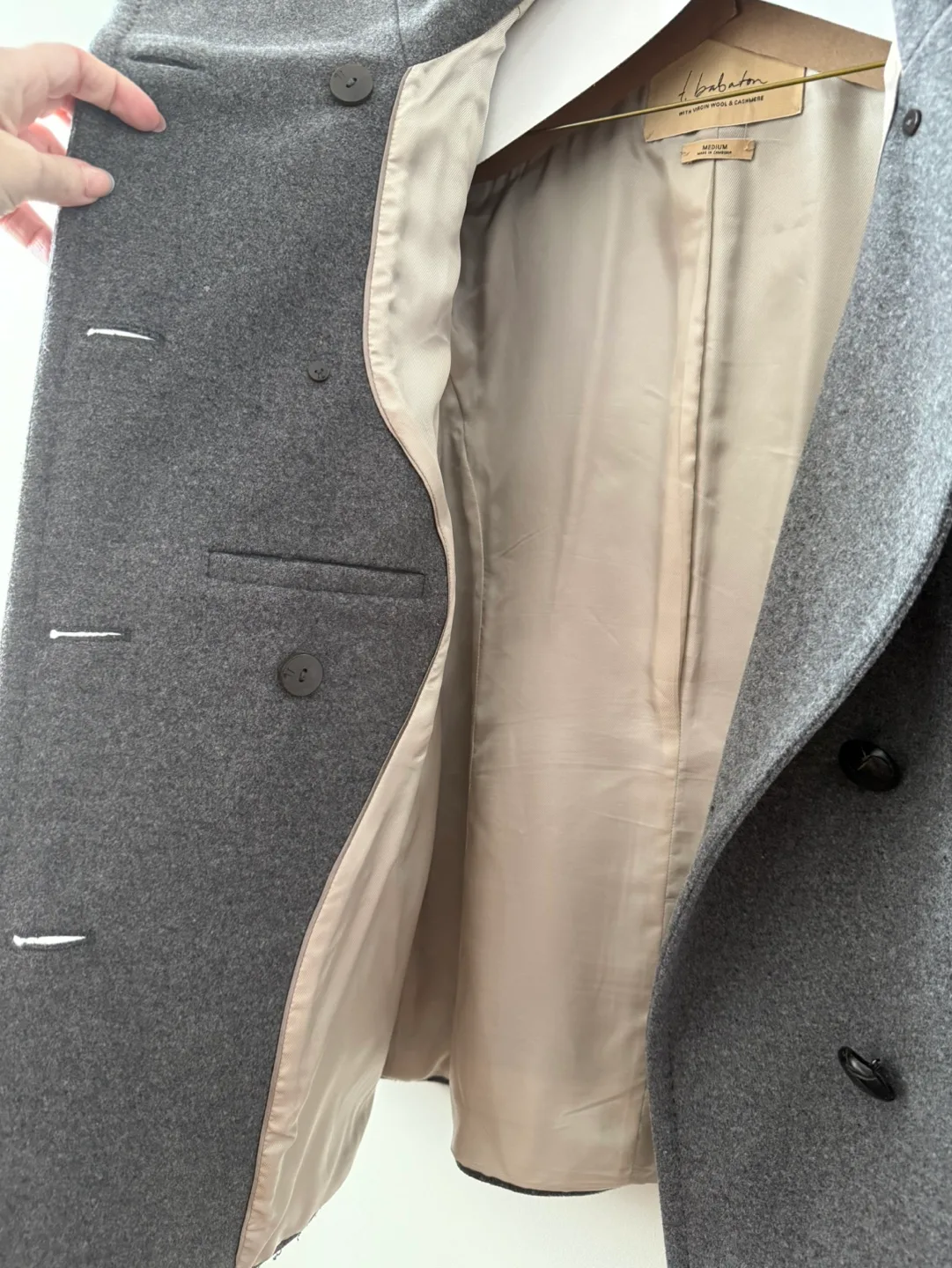 Babaton Aritzia Grey Peacoat image indicator(8)