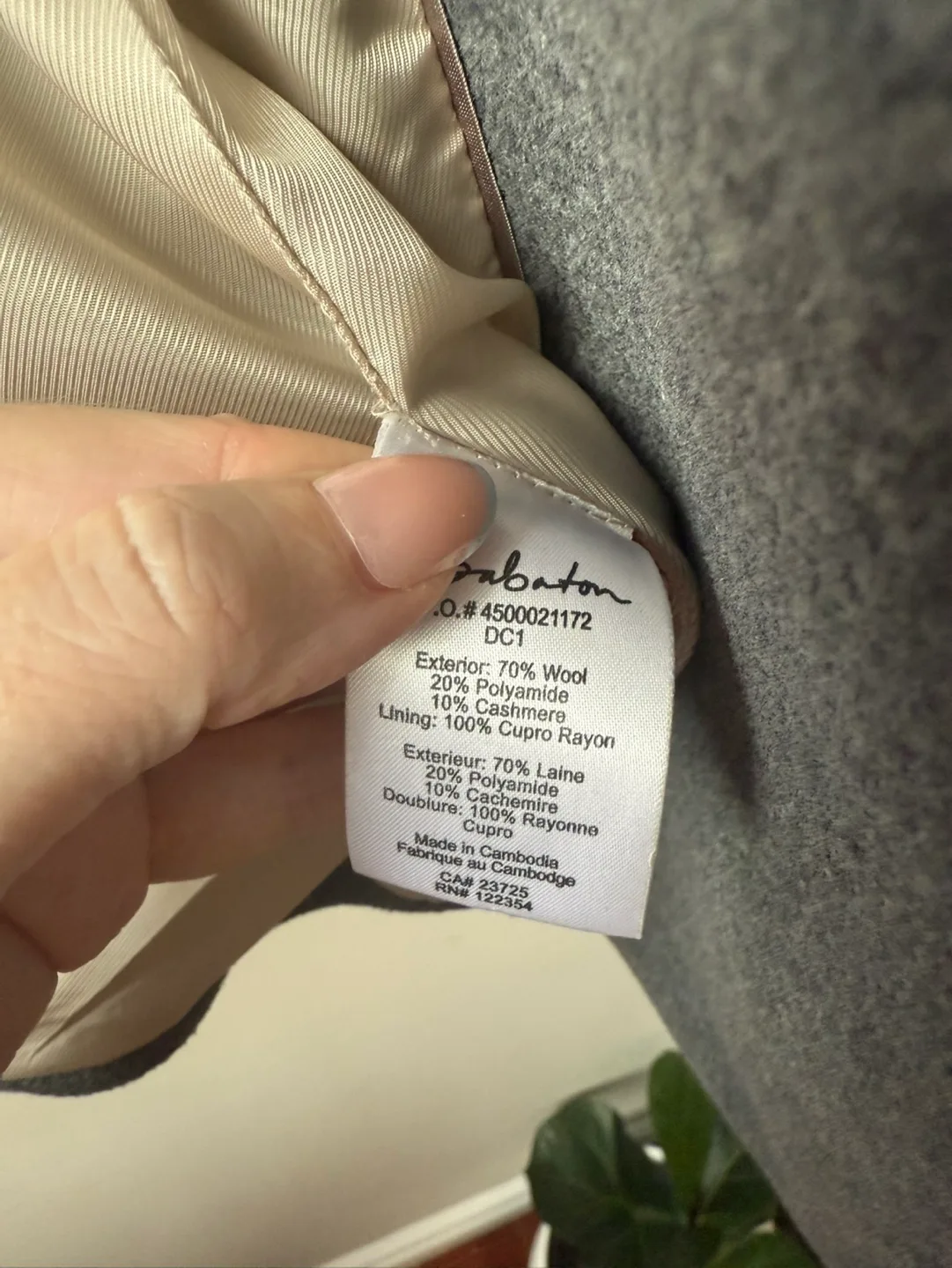 Babaton Aritzia Grey Peacoat image indicator(10)