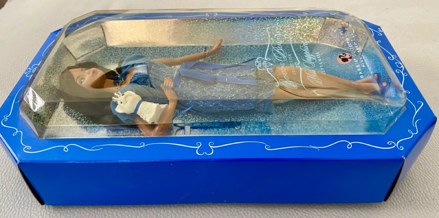 Vintage Collectible Miss Sapphire Brunette September Barbie Doll image indicator(3)