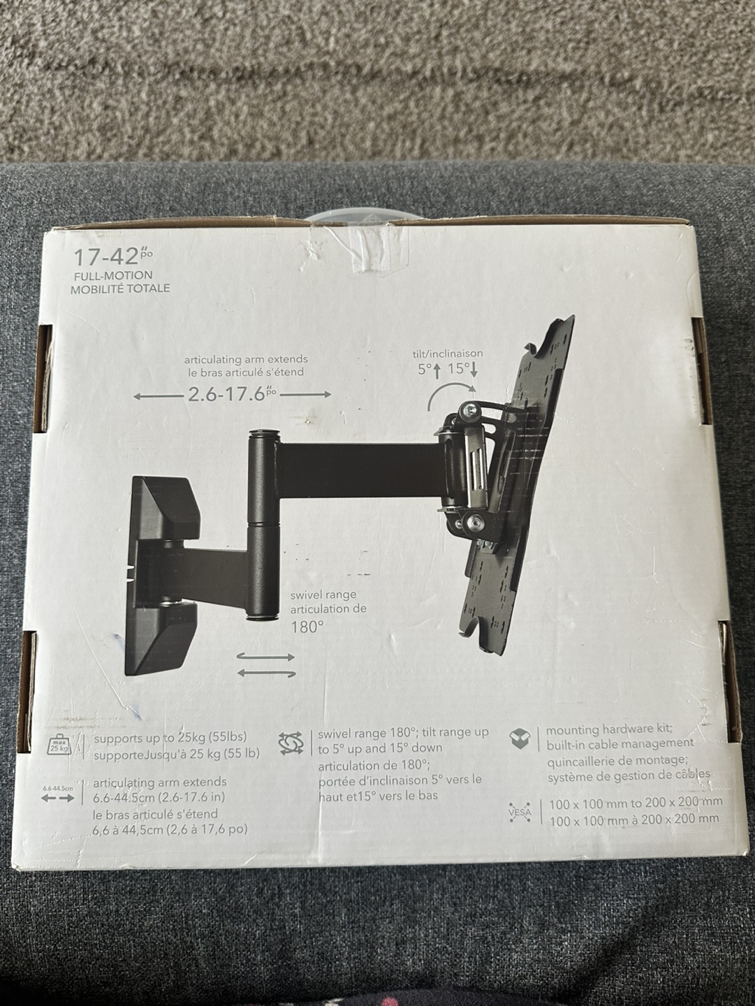 Vital 17-42" Full Motion TV Mount - Supports up to 25kg - photo 2