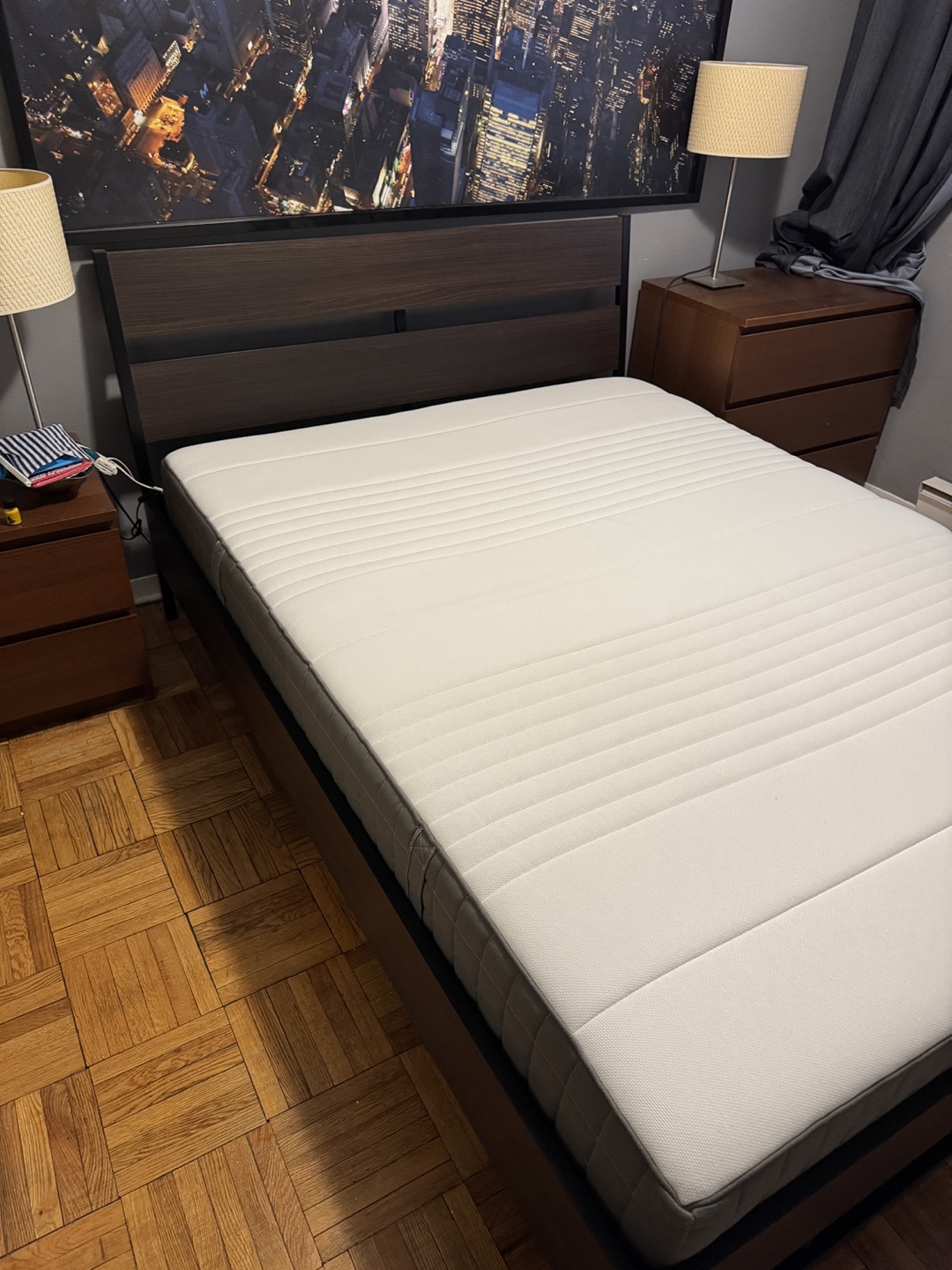 IKEA HAUGSVÄR Mattress and Frame