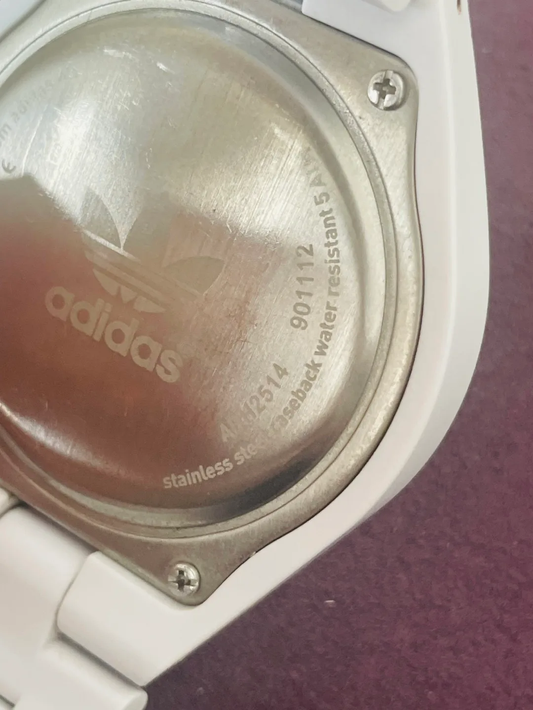 Adidas White Ceramic Watch with Extra Links image indicator(3)