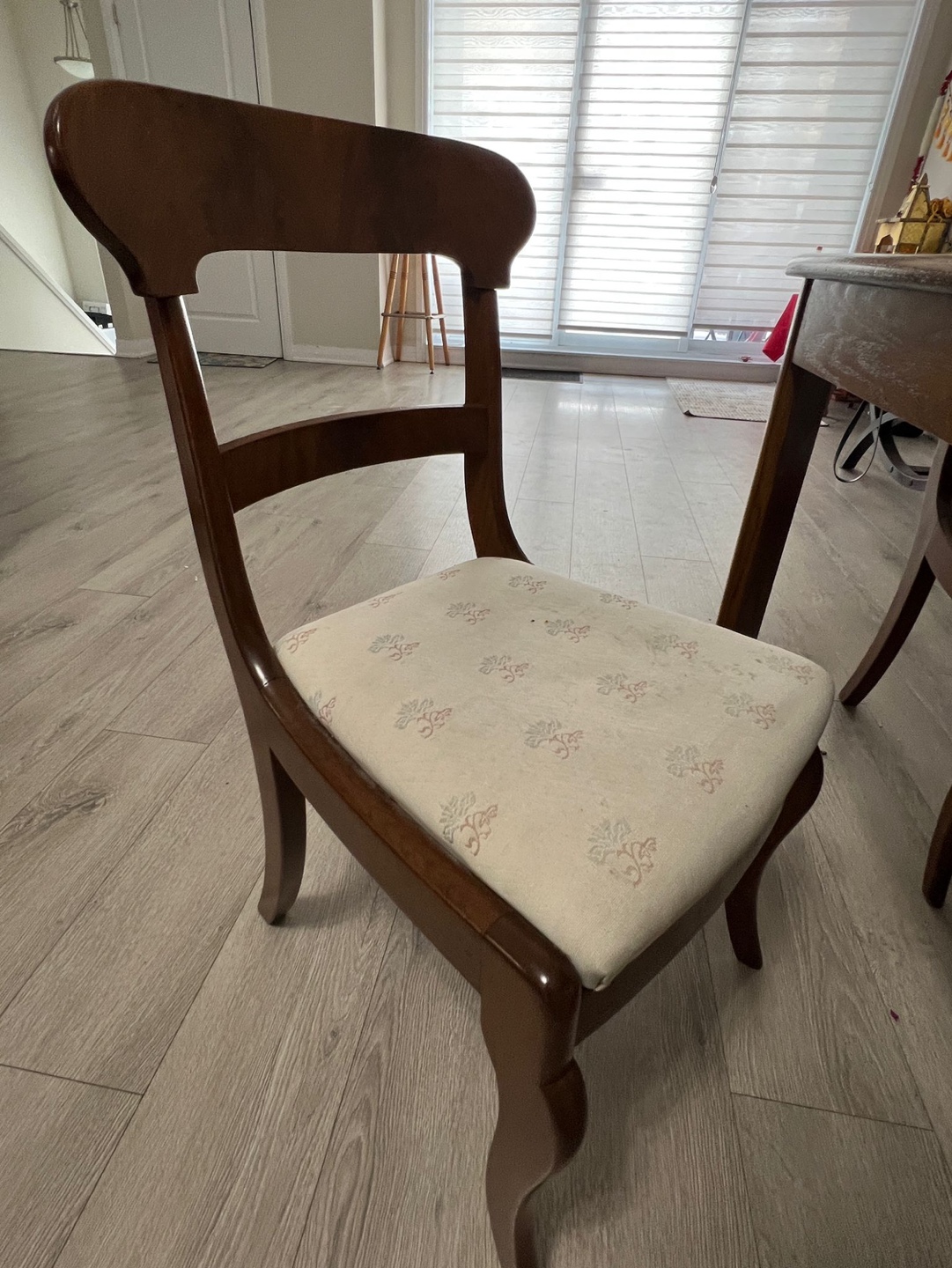 Four Wooden Dining Chairs and Table Set - photo 3