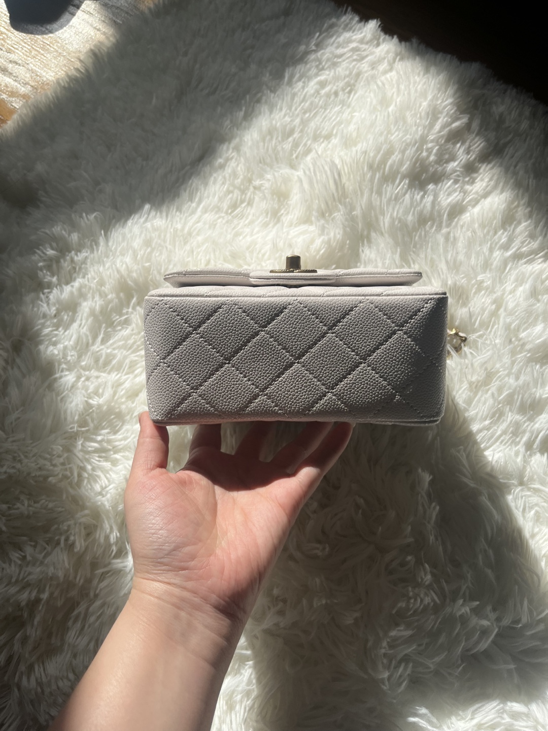 CC LogoMini Flap Bag - Off-White - photo 5