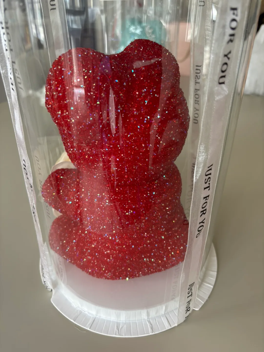 Valentine’s Gift Luxury Teddy Bear Crystal Sparkle with Rose image indicator(2)