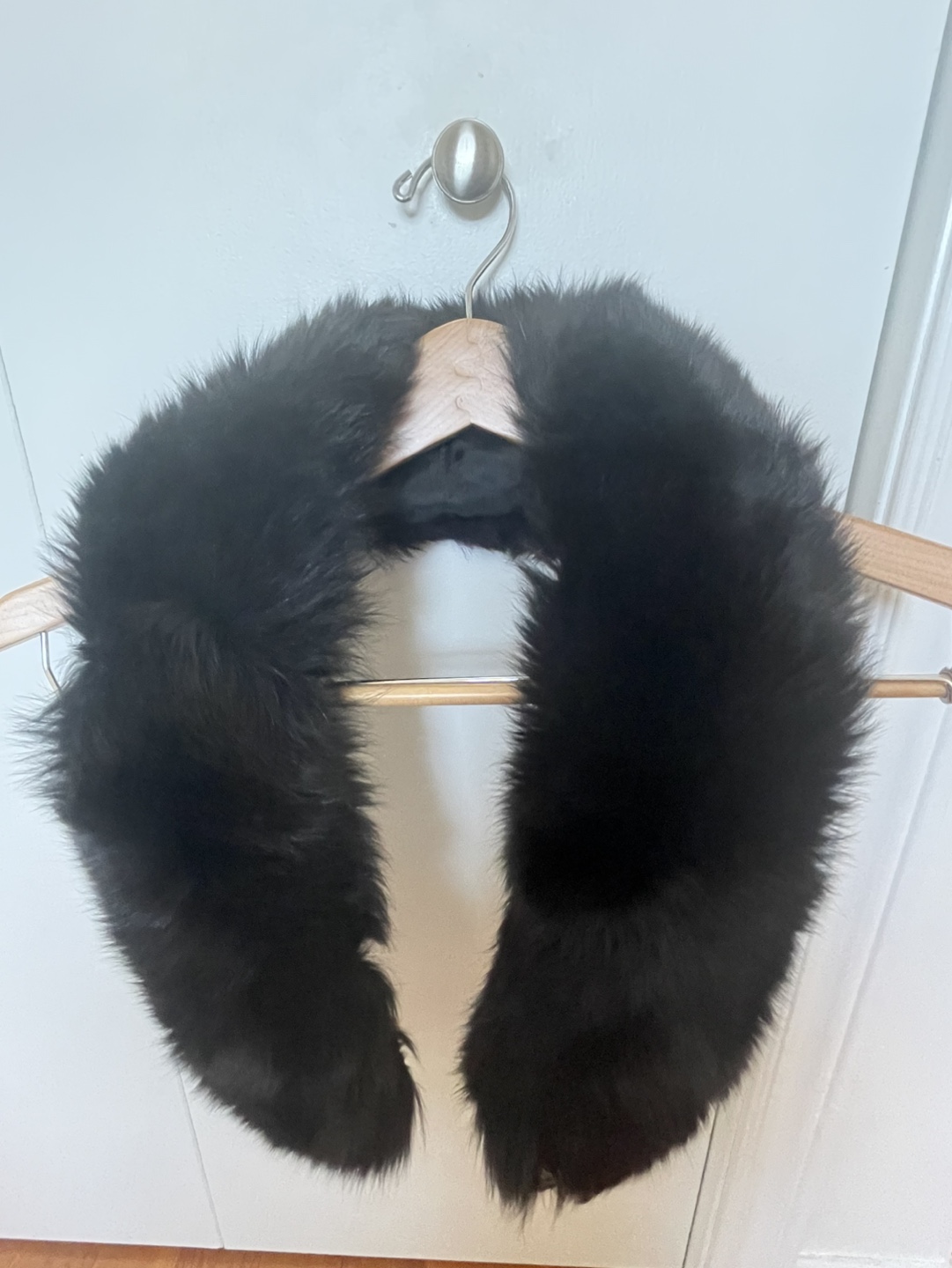 Black Mink Fur Collar