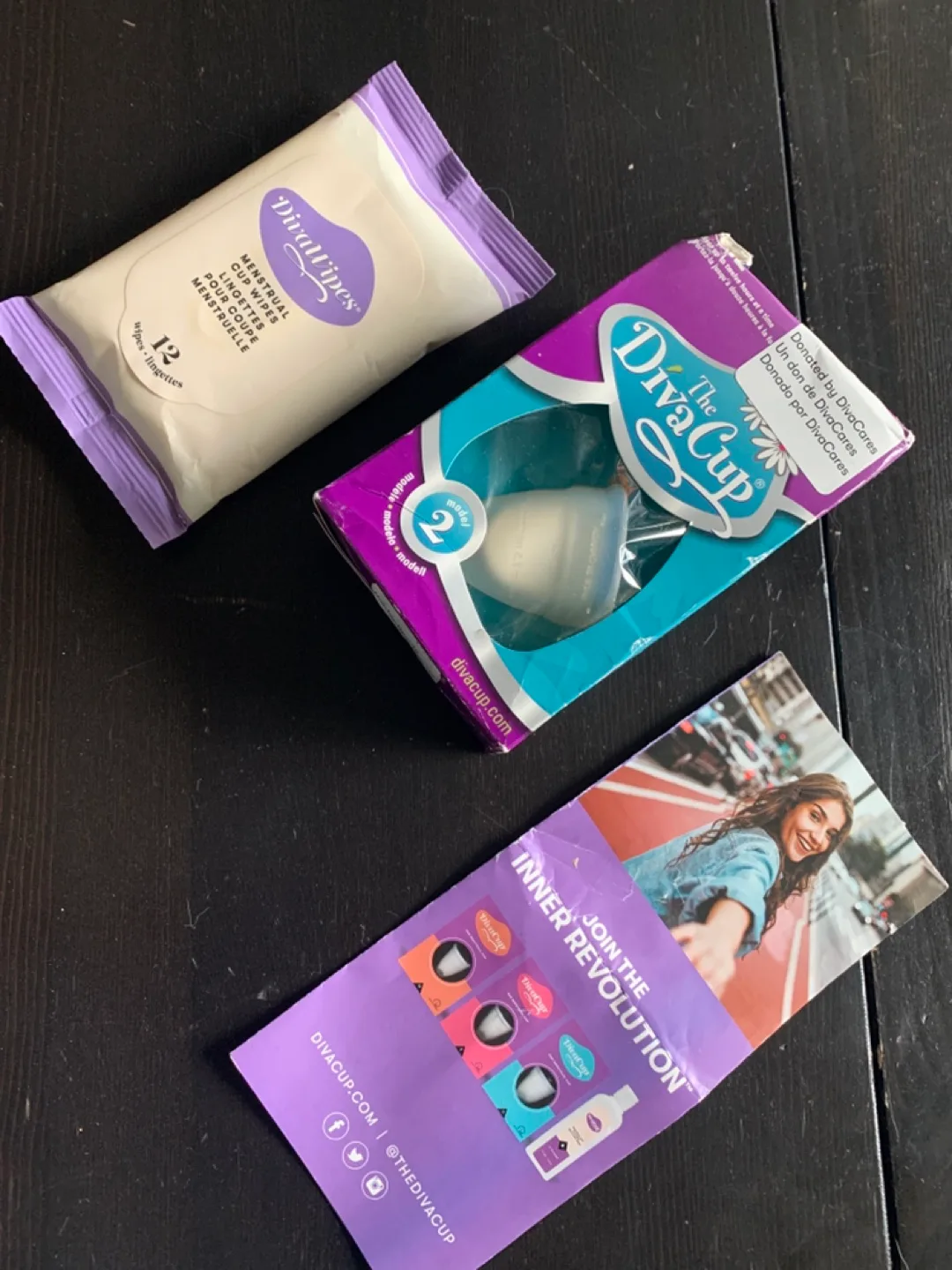 🏈 DivaCup Menstrual Cup with carrying case and wipes thumbnail