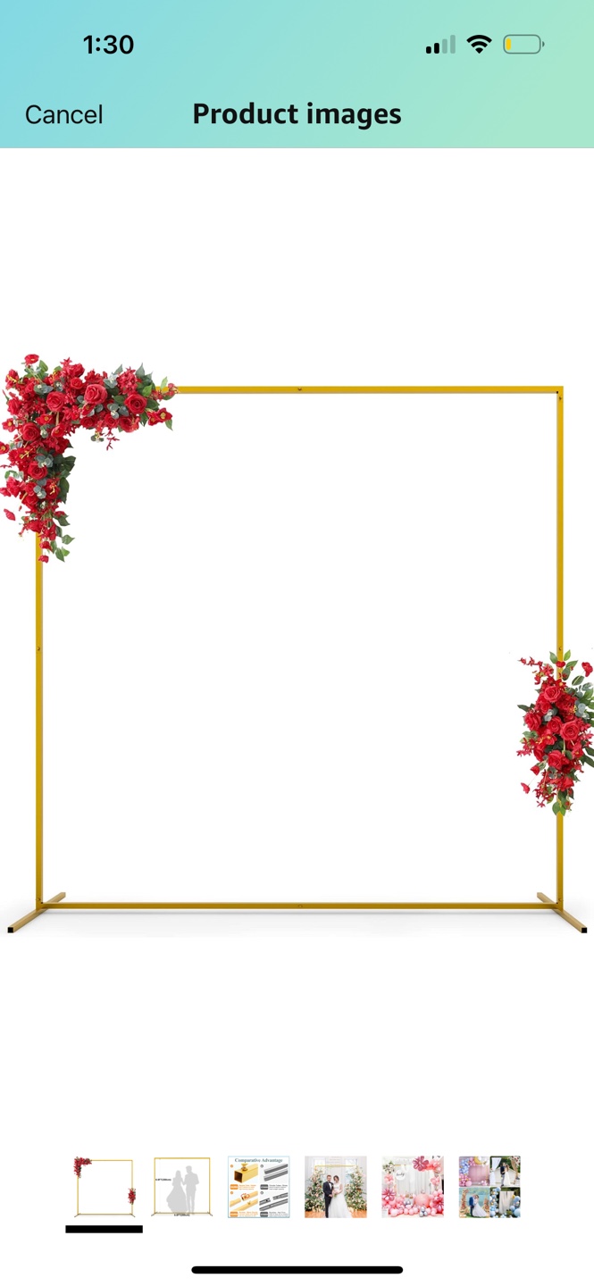 Gold Wedding Arch Stand Kit