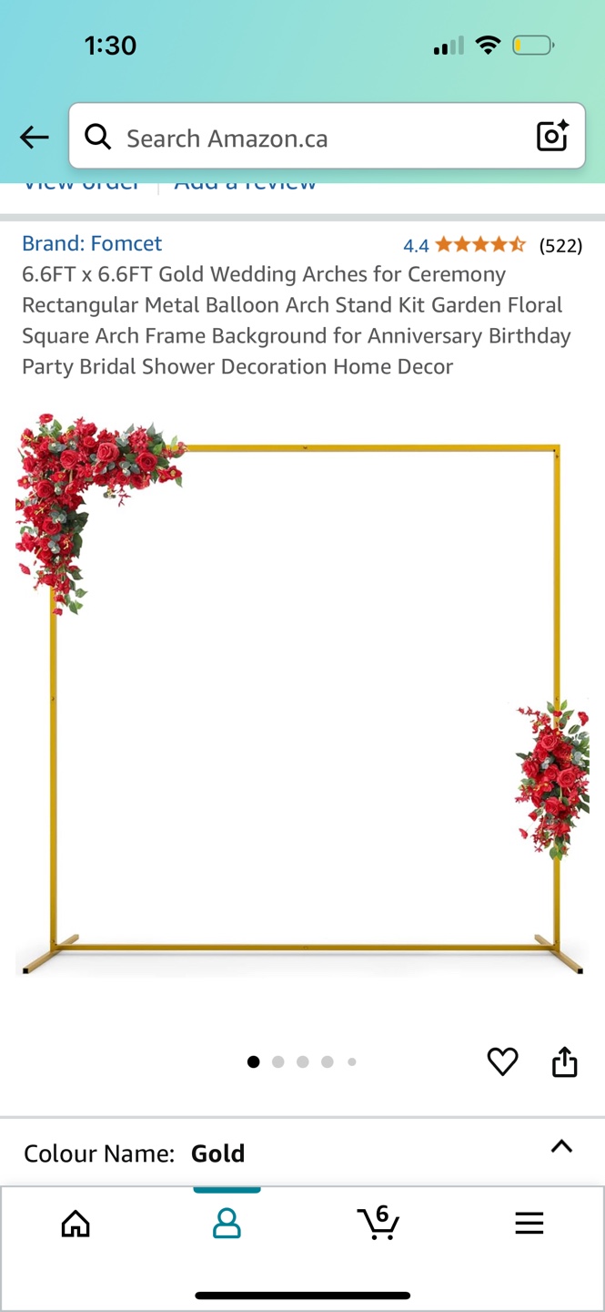 Gold Wedding Arch Stand Kit - photo 3