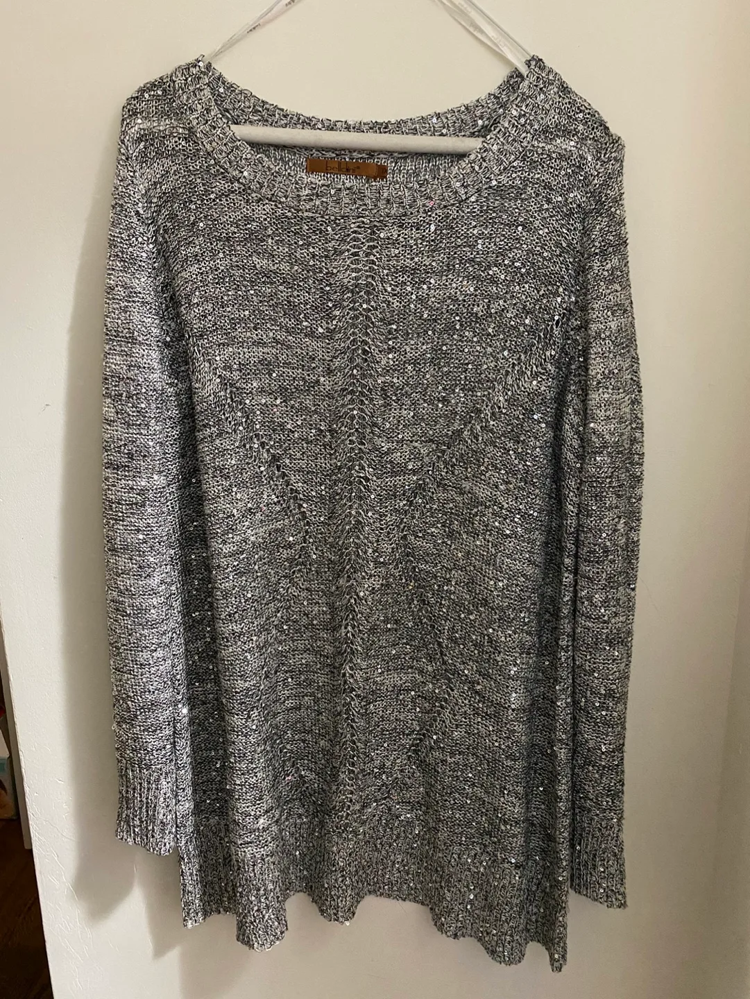 Belldini Sequined Knit Sweater - Size 1X thumbnail