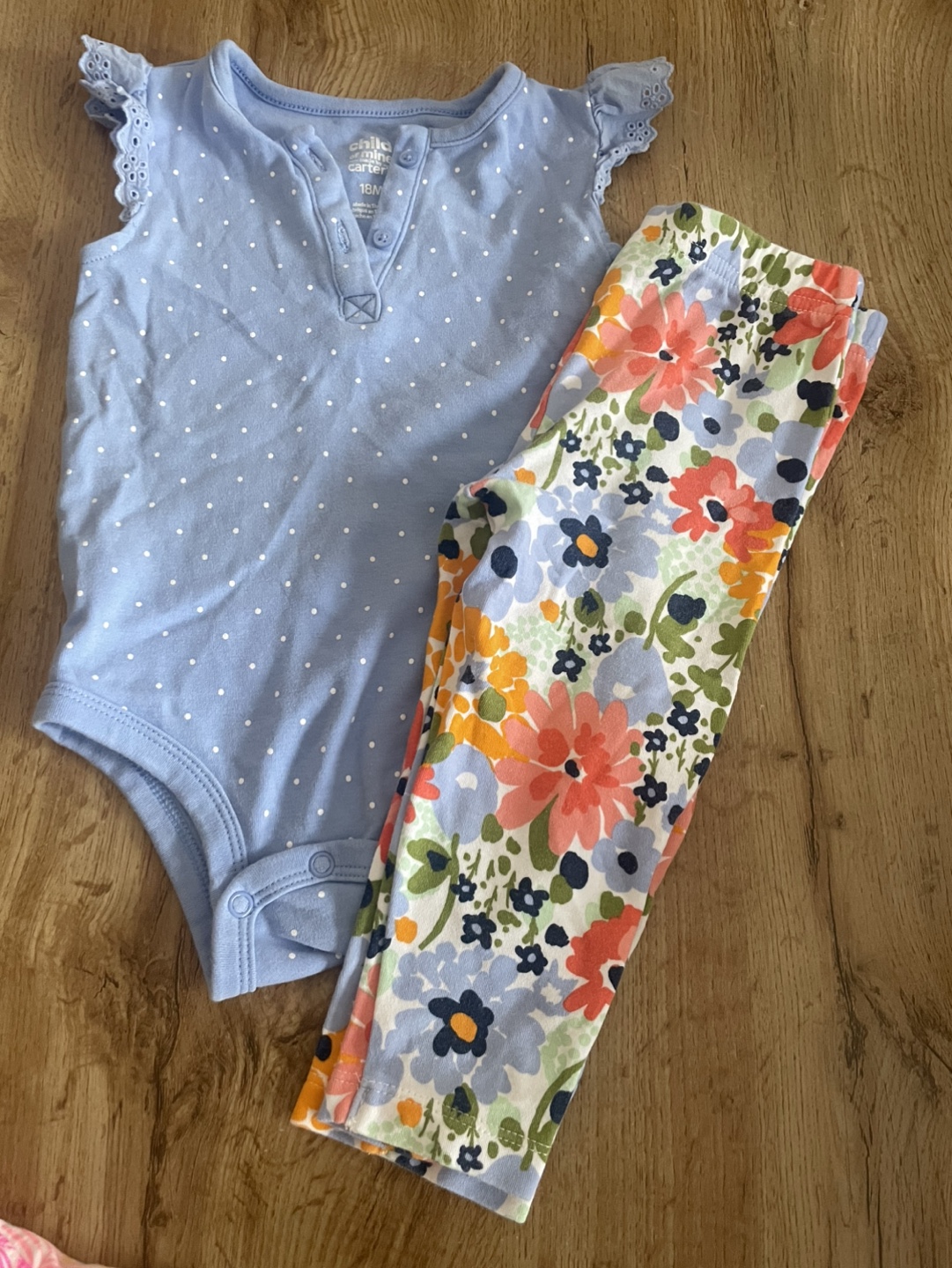 Baby Girl Clothes Bundle - Carter's Bodysuit & Leggings + More!