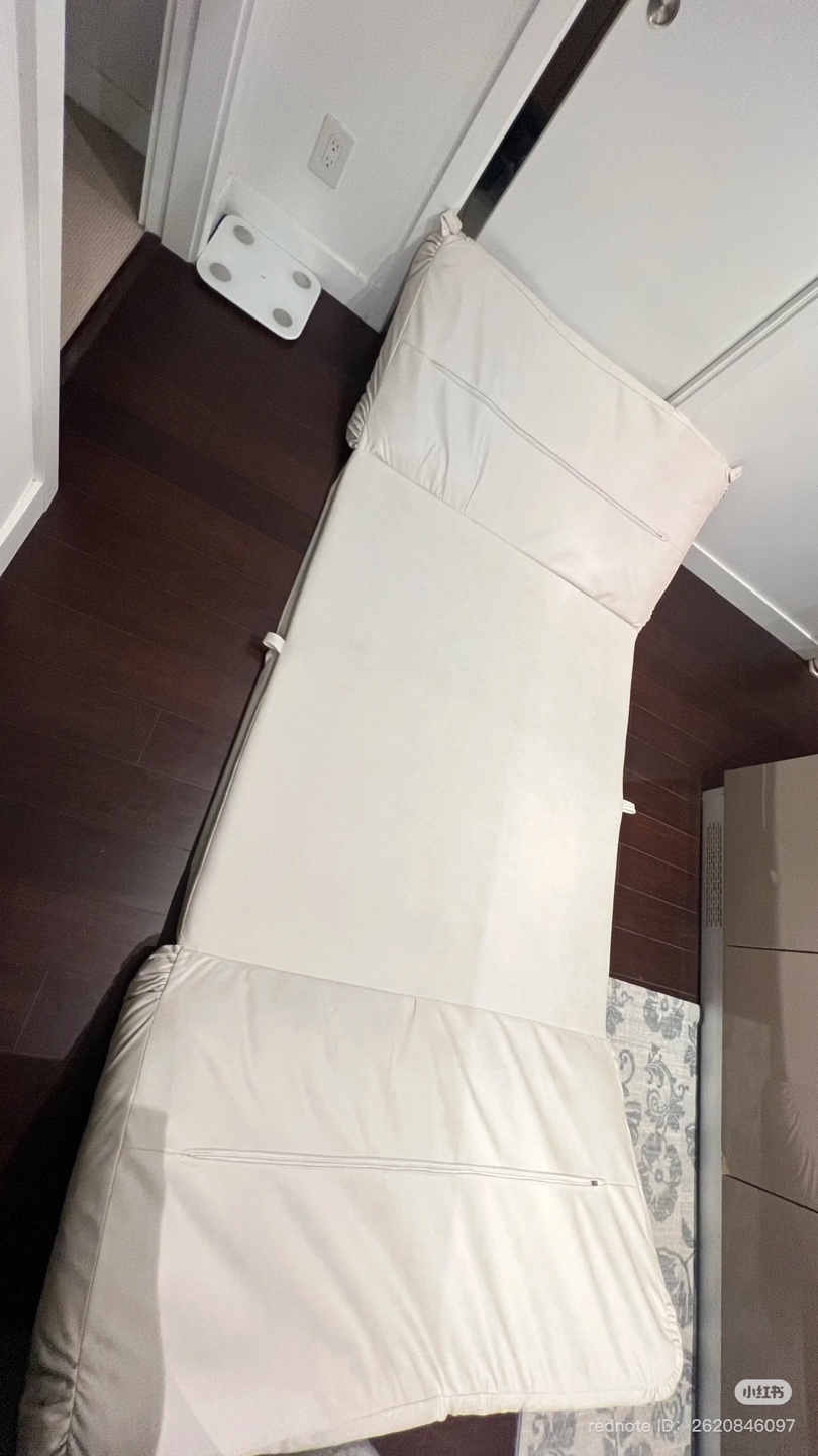 White Futon Couch - 5 Adjustable lean back level - photo 3