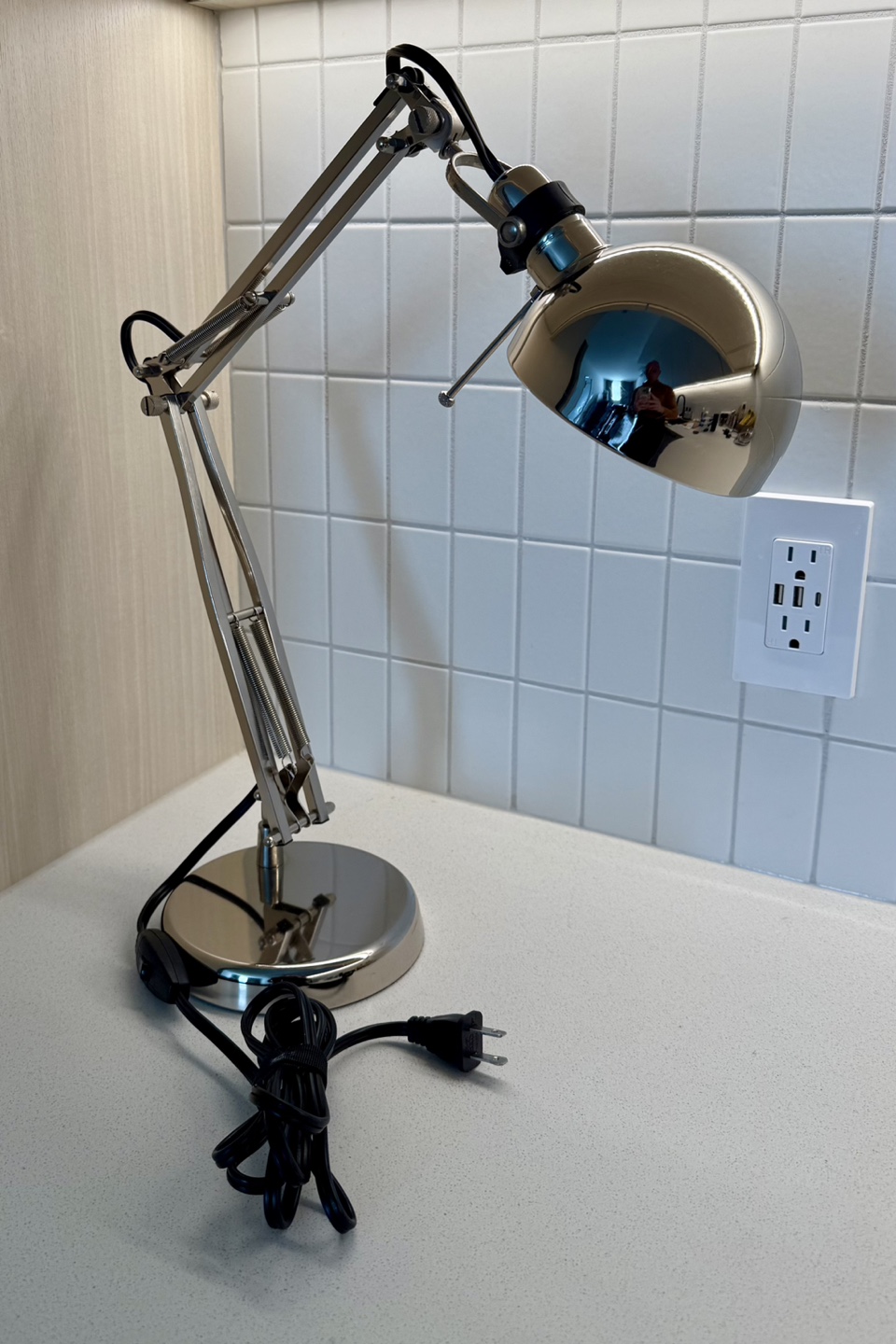 IKEA Forså Nickel Work Lamp