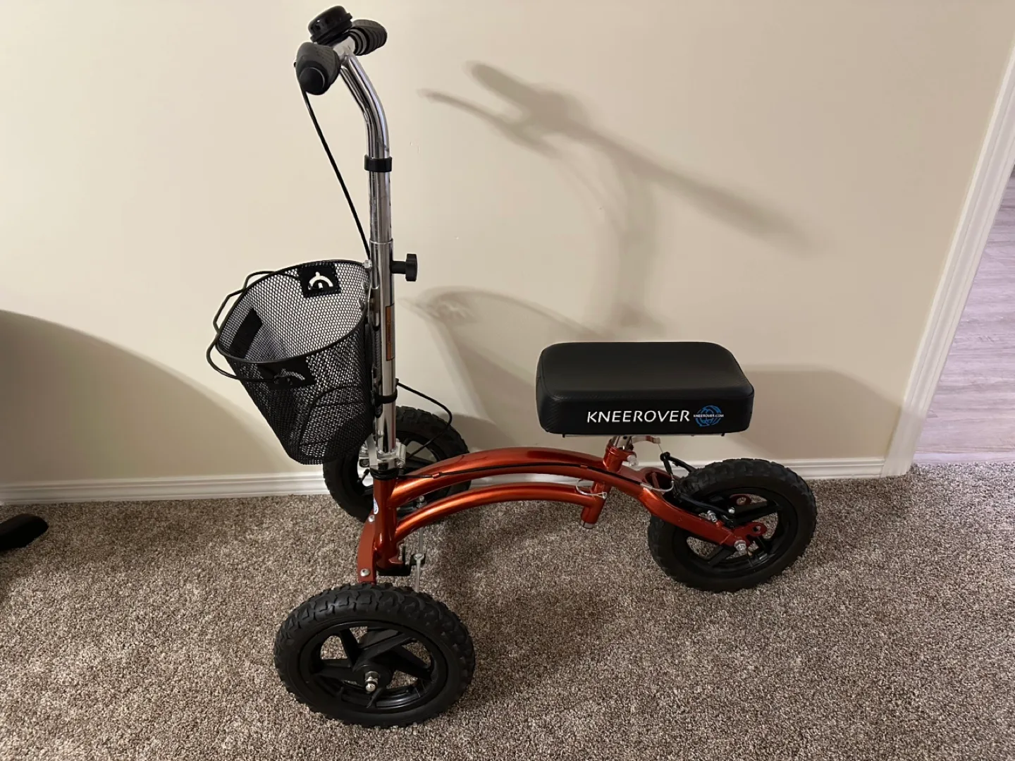 KneeRover Steerable Knee Scooter - Canyon Orange