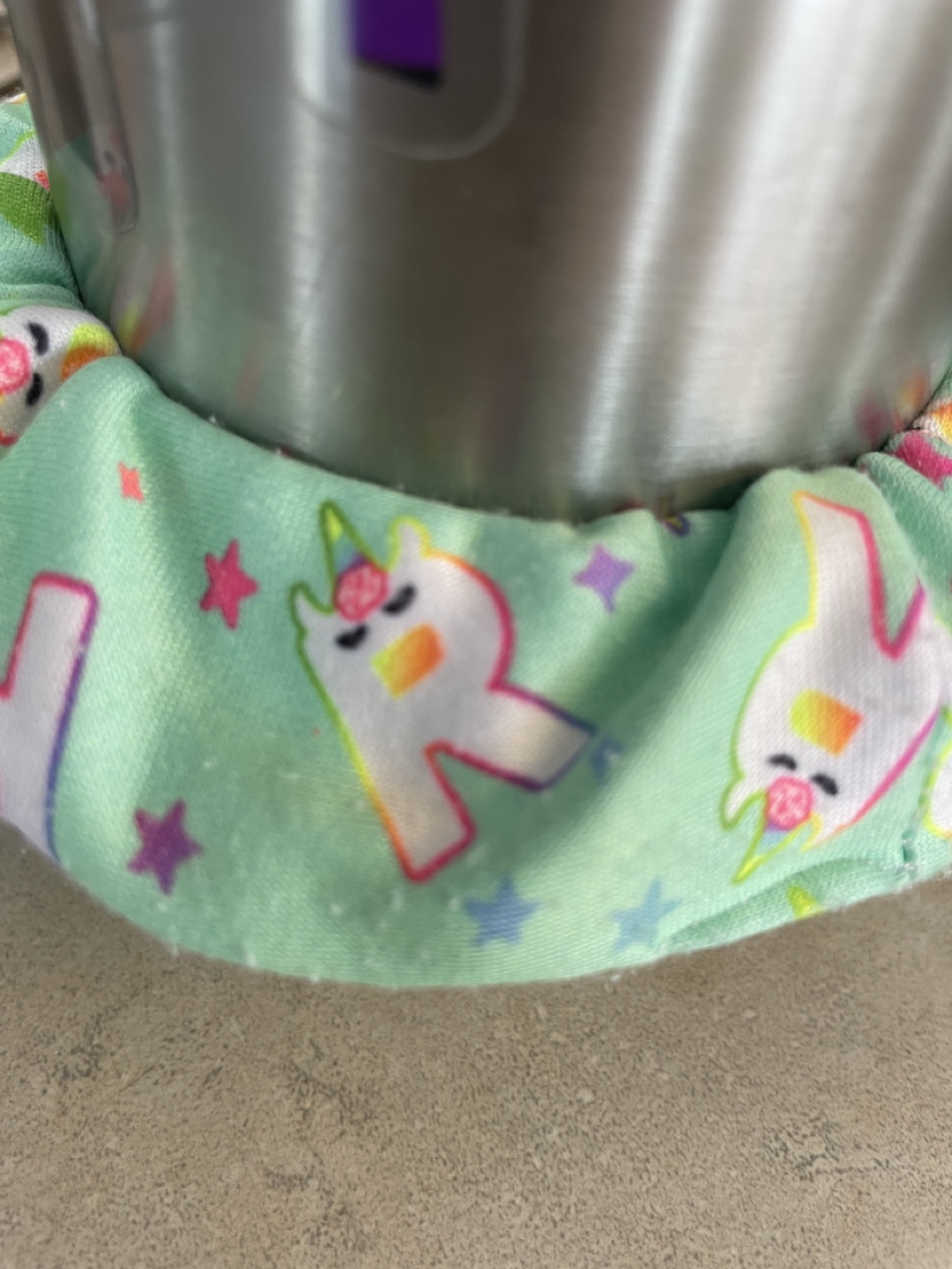 Cute Unicorn Scrunchie with the letter “R” 🏈 - photo 2