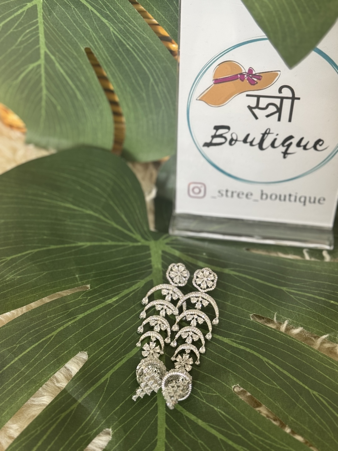 Stunning Silver Dangle Earrings with Cubic Zirconia - photo 2