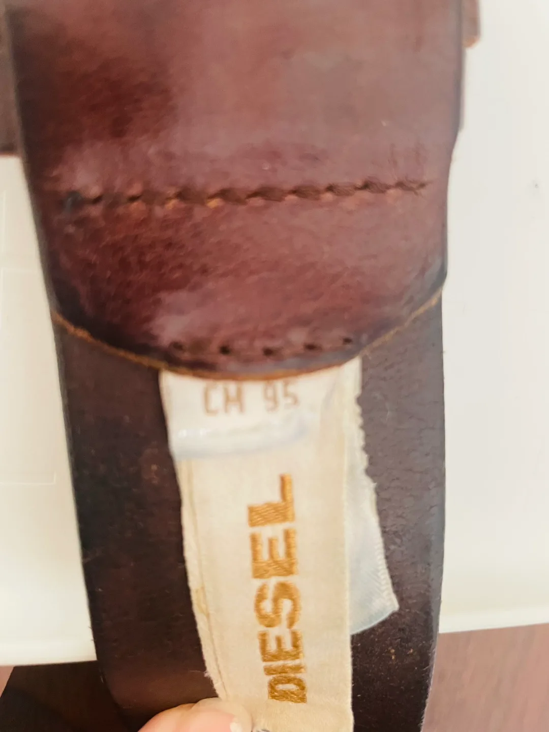 Vintage Diesel Leather Belt image indicator(3)