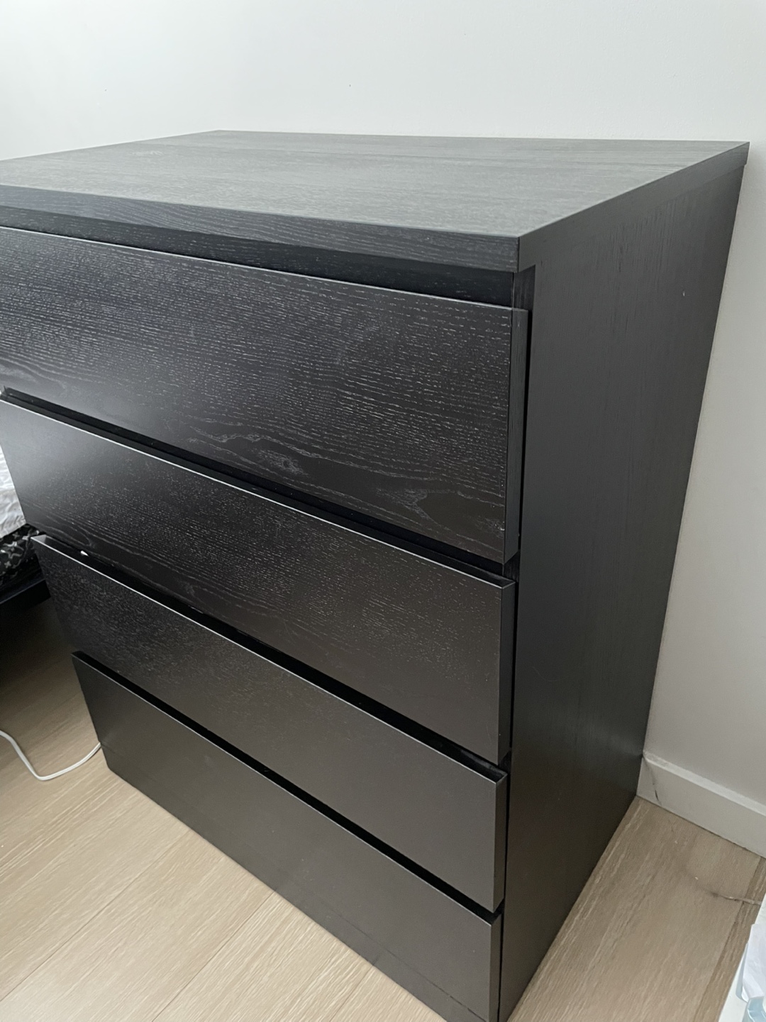 IKEA MALM 4-Drawer Chest - Black-Brown - photo 2