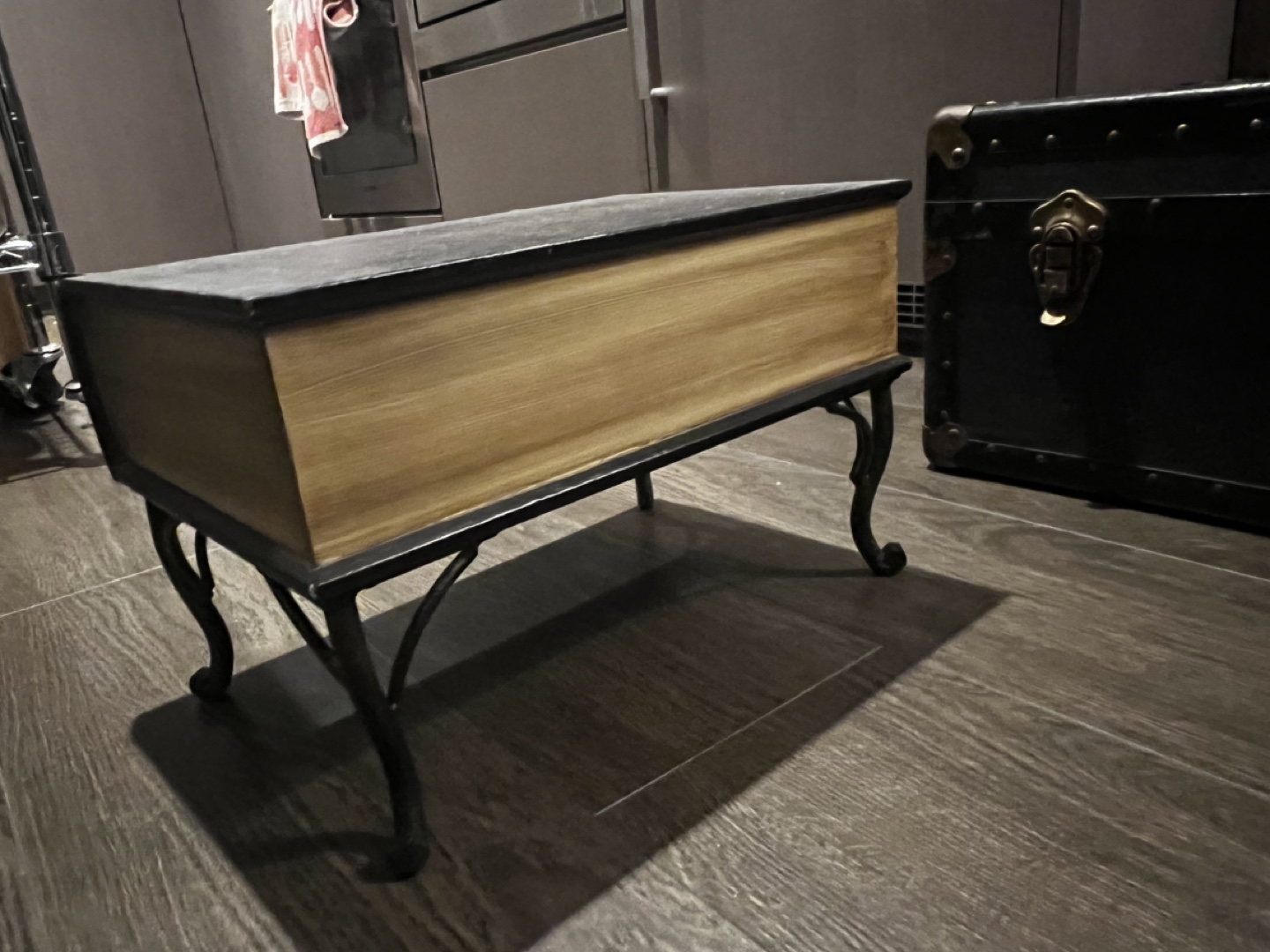 Book-Shaped Storage Box with Metal Legs