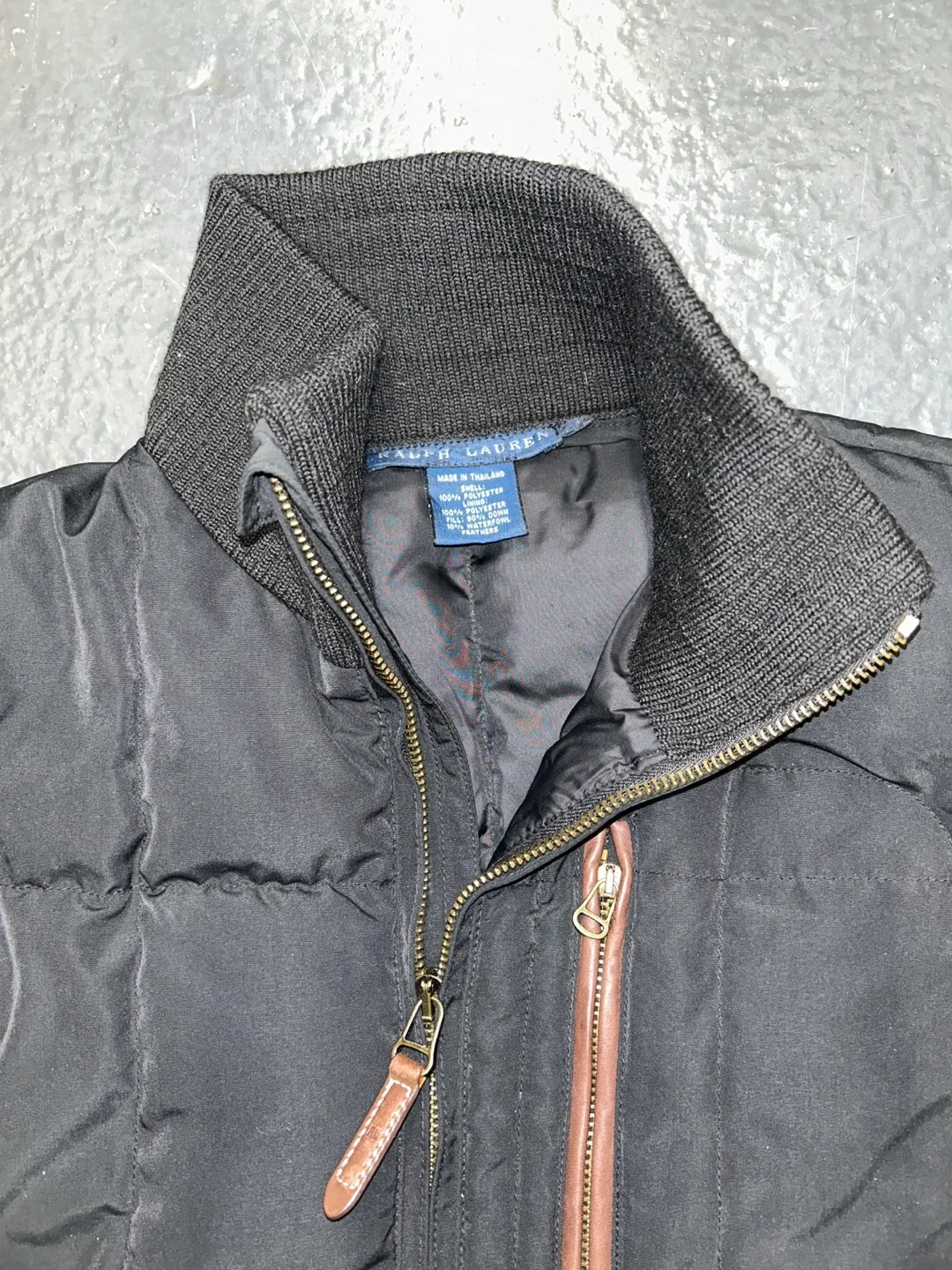 Ralph Lauren Women’s Black Quilted Down Puffer Jacket SZ L 🏈 image indicator(2)