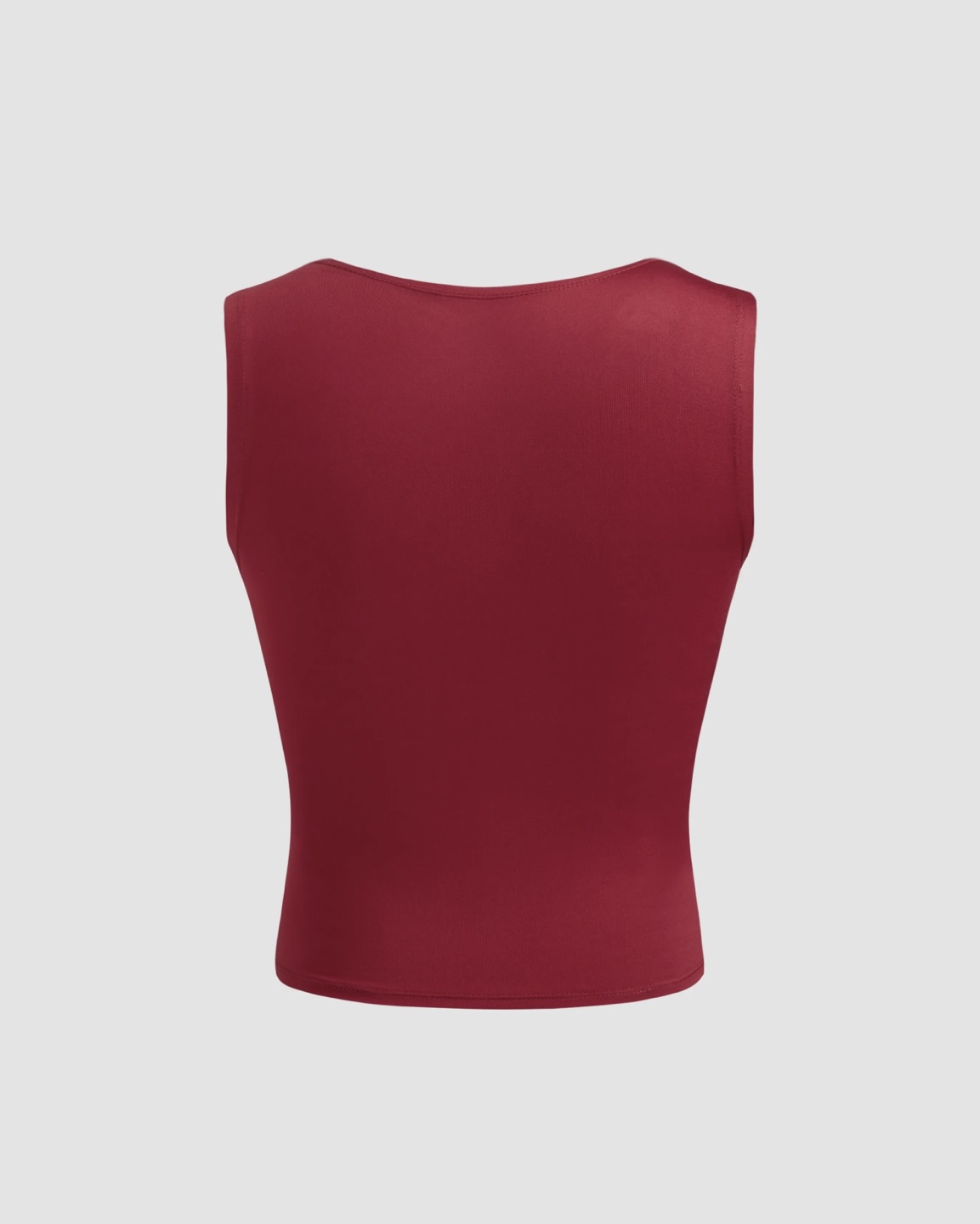 Burgundy Lace Crop Top - photo 3