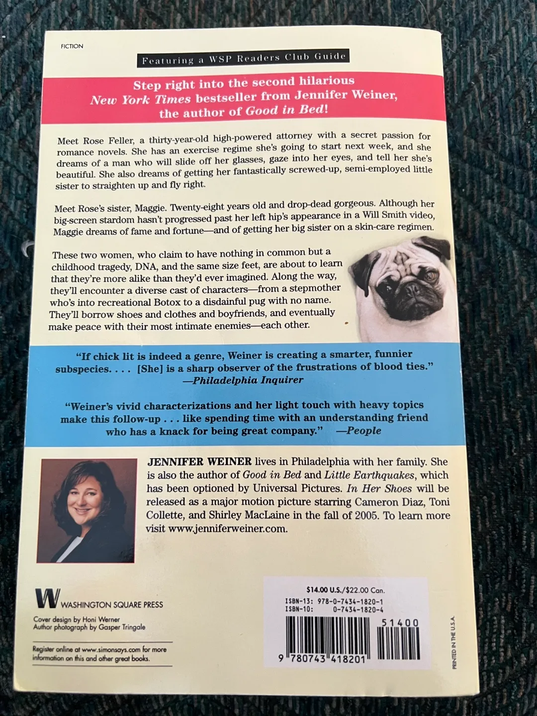 Jennifer Weiner's In Her Shoes: A Novel 🏈 image indicator(2)