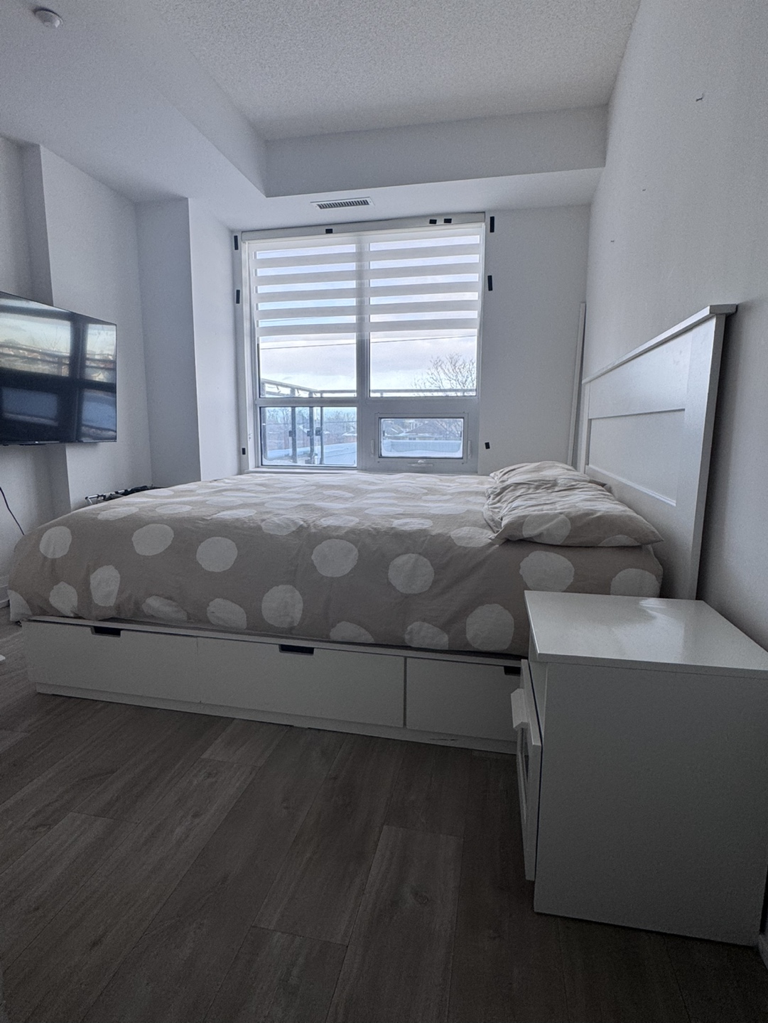 frame, headboard and mattress KING SIZE