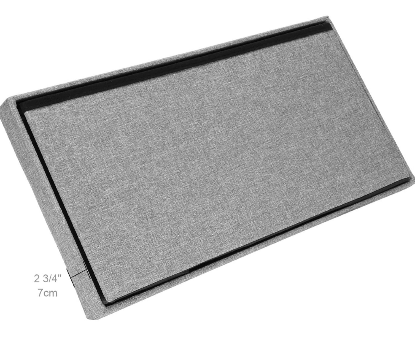 Grey Fabric Storage Ottoman Bench - photo 5