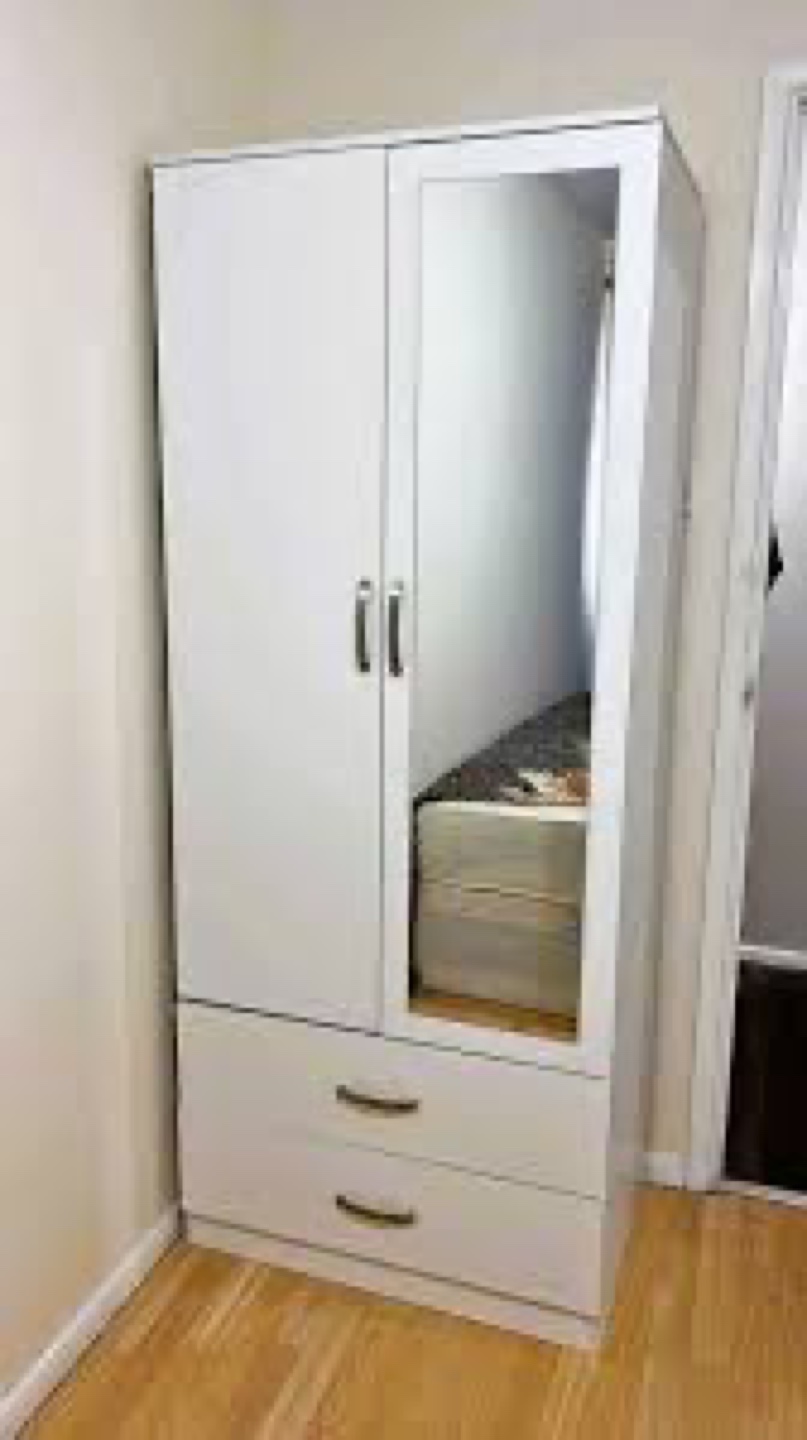White Armoire with Mirror🏈🏈🏈