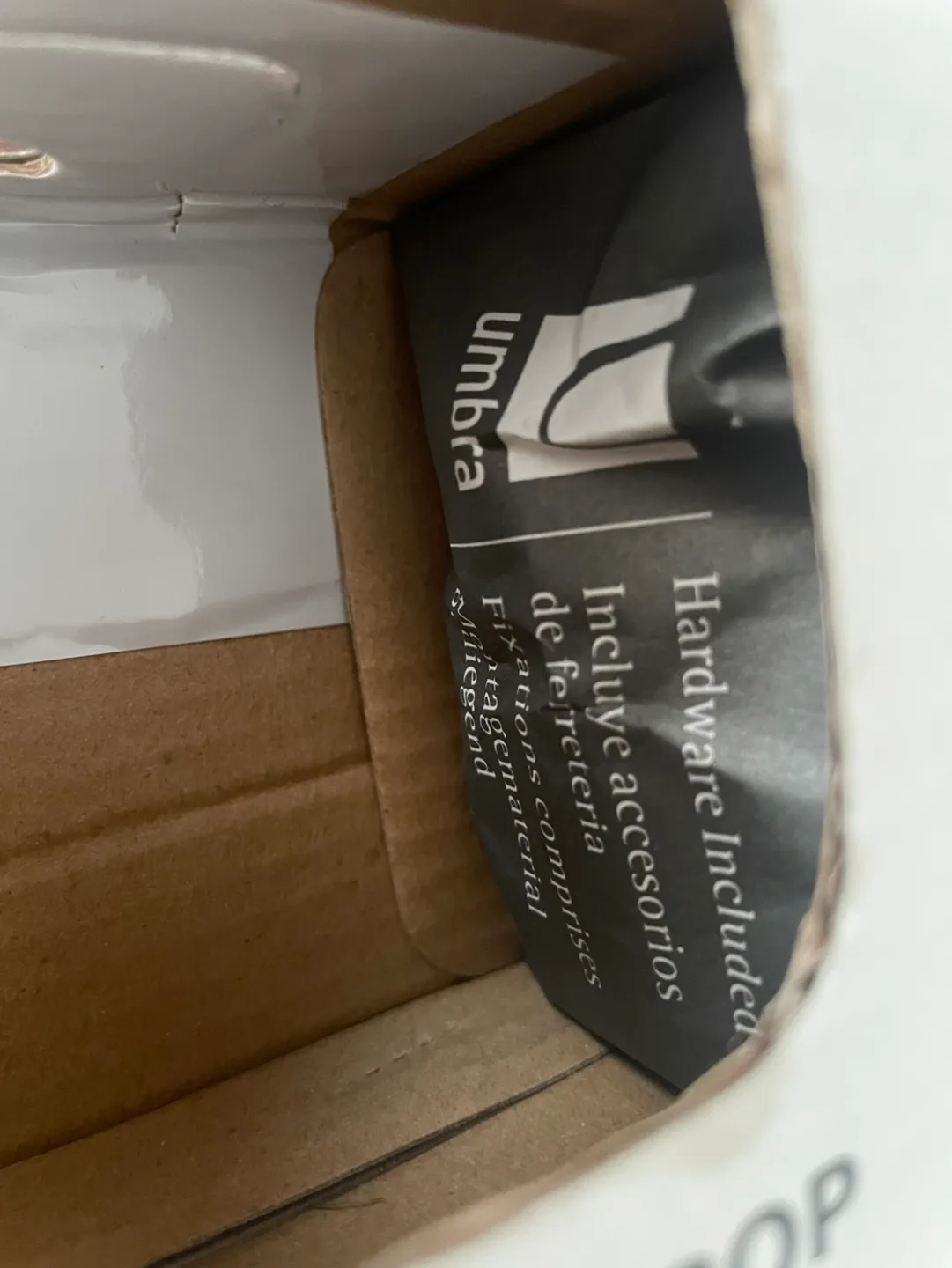 New In Box Umbra Teardrop Double Hook - Nickel image indicator(4)