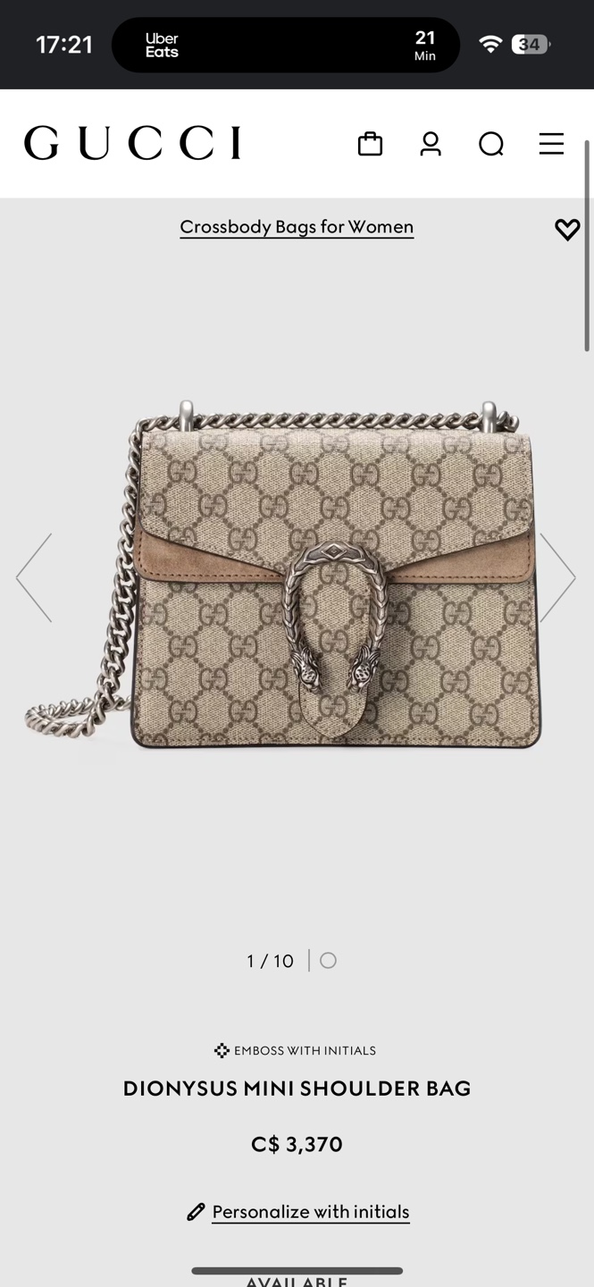 Gucci Dionysus Mini Shoulder Bag