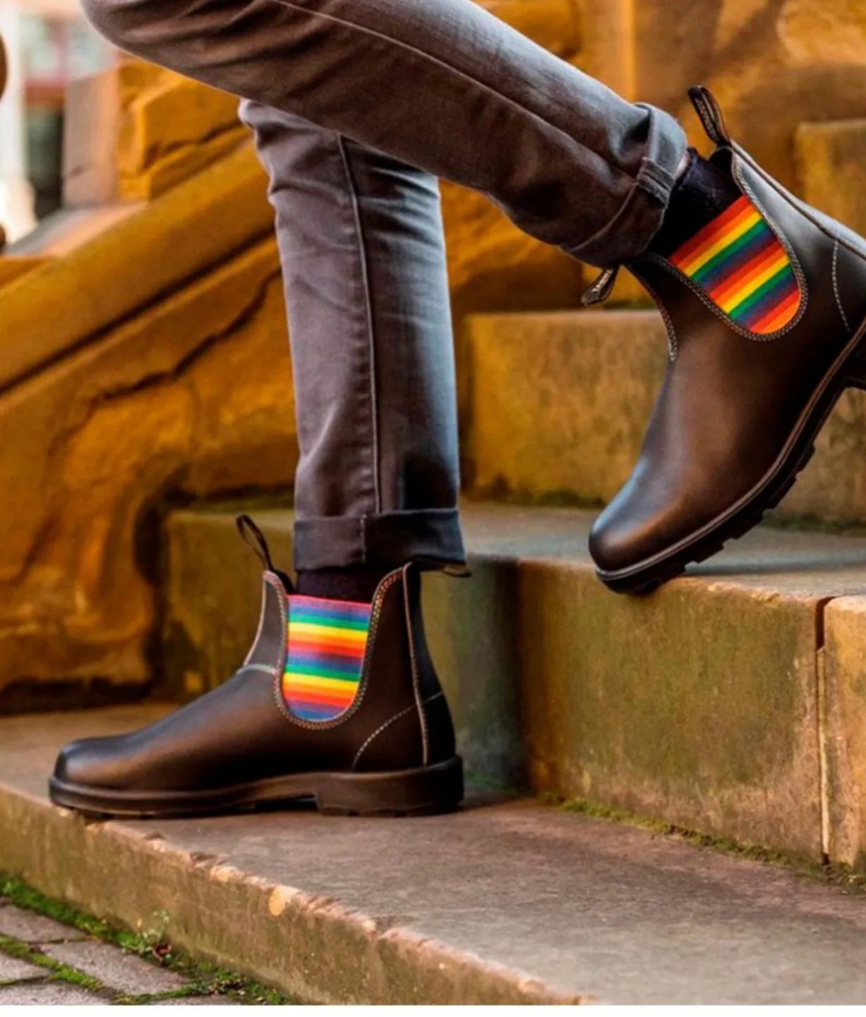 New Blundstone Rainbow 🌈 Leather Boots (Unisex) image indicator(4)