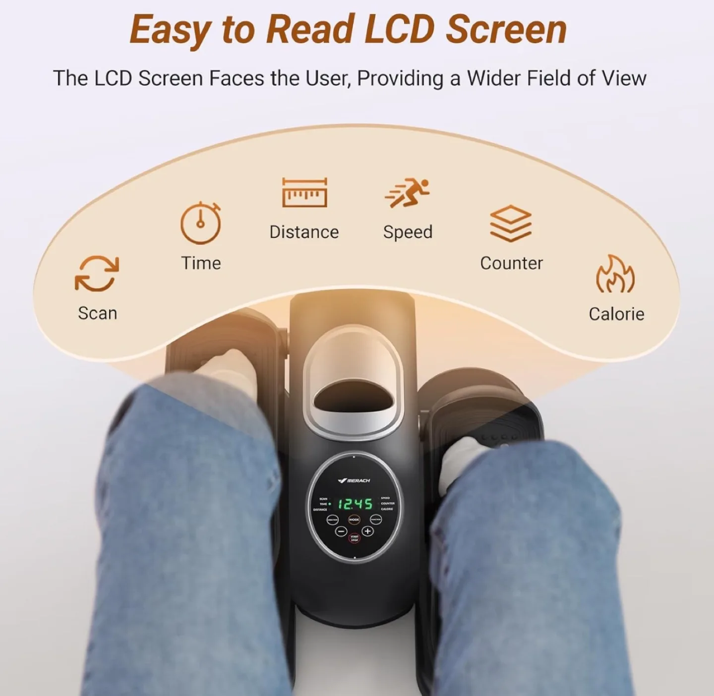 X-BREACH Under Desk Elliptical Exercise Machine with Remote image indicator(7)