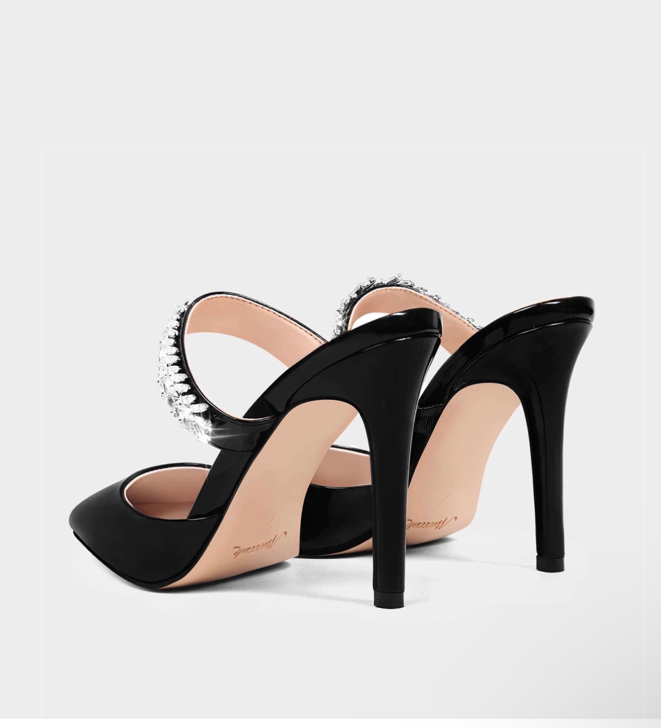 Stunning Black Crystal Embellished Heels 🏈 - photo 4