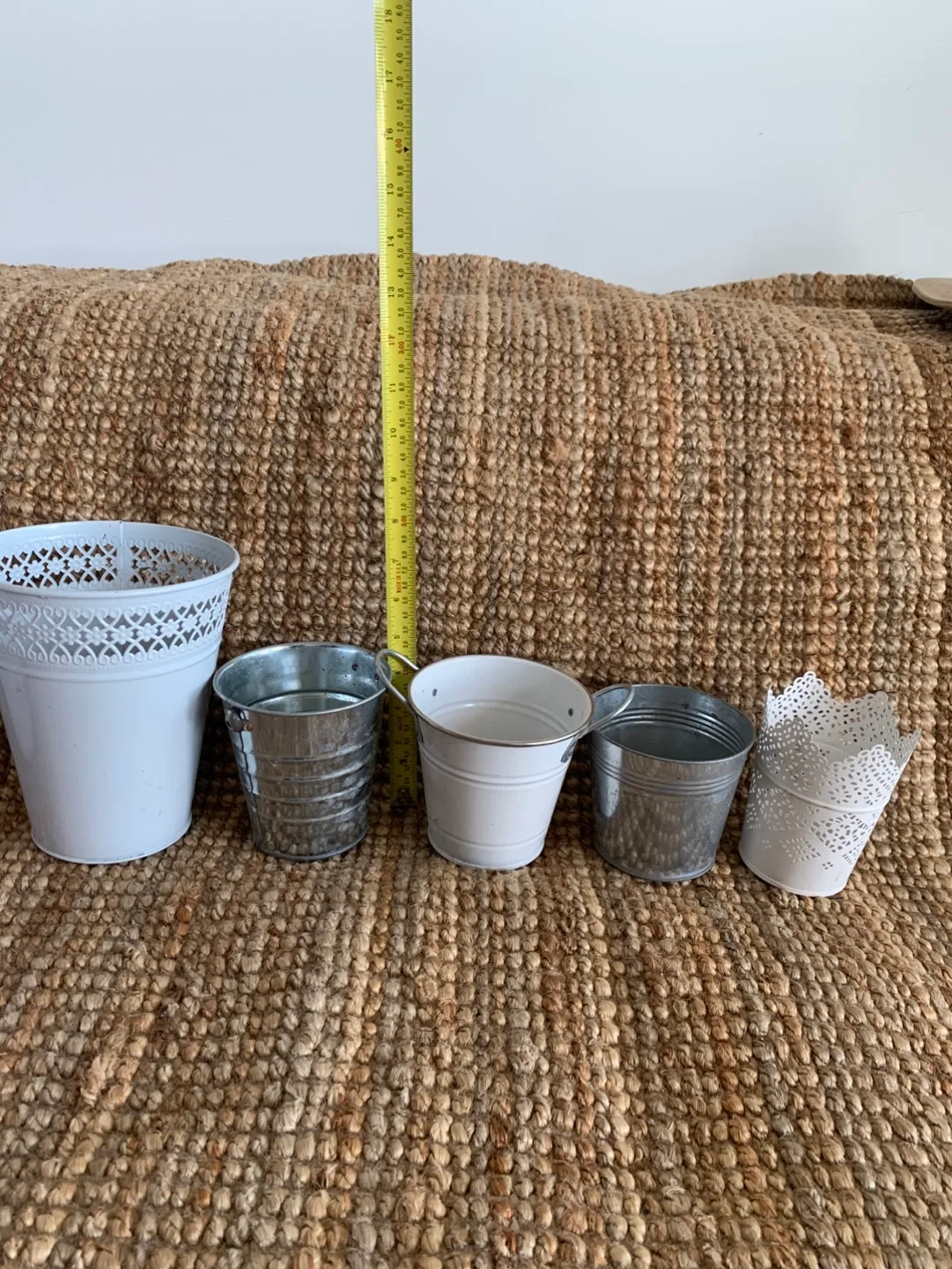 ❗️SALE-Lot #1➡️14 Metal Buckets and Pots - Various image indicator(7)