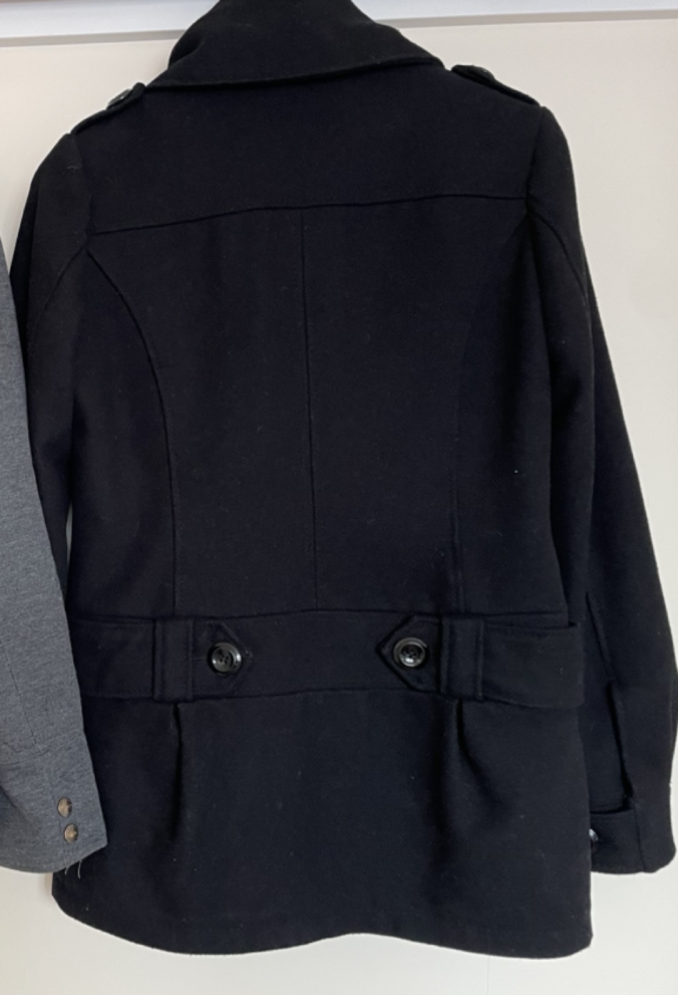 Women's Black Peacoat Jacket 🏈 - photo 3