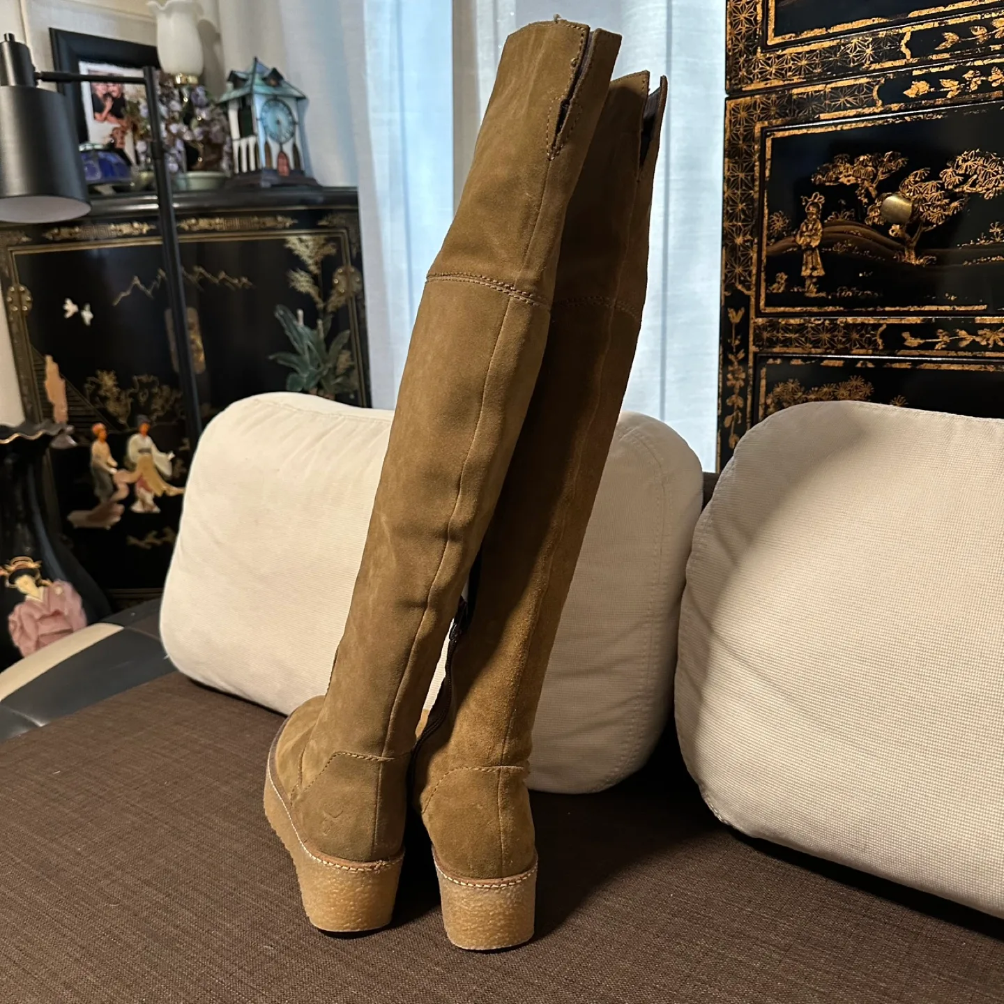 New Rudsak Over-the-knee Suede Platform Boots image indicator(4)