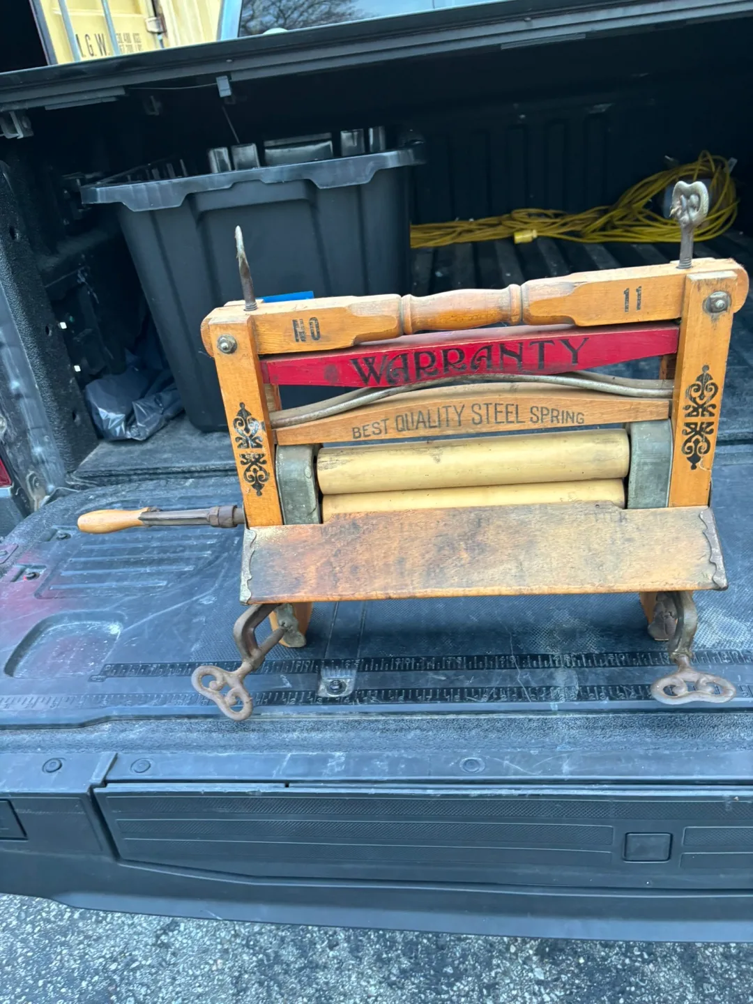 Antique Dowagiac Warranty Clothes Wringer image indicator(3)