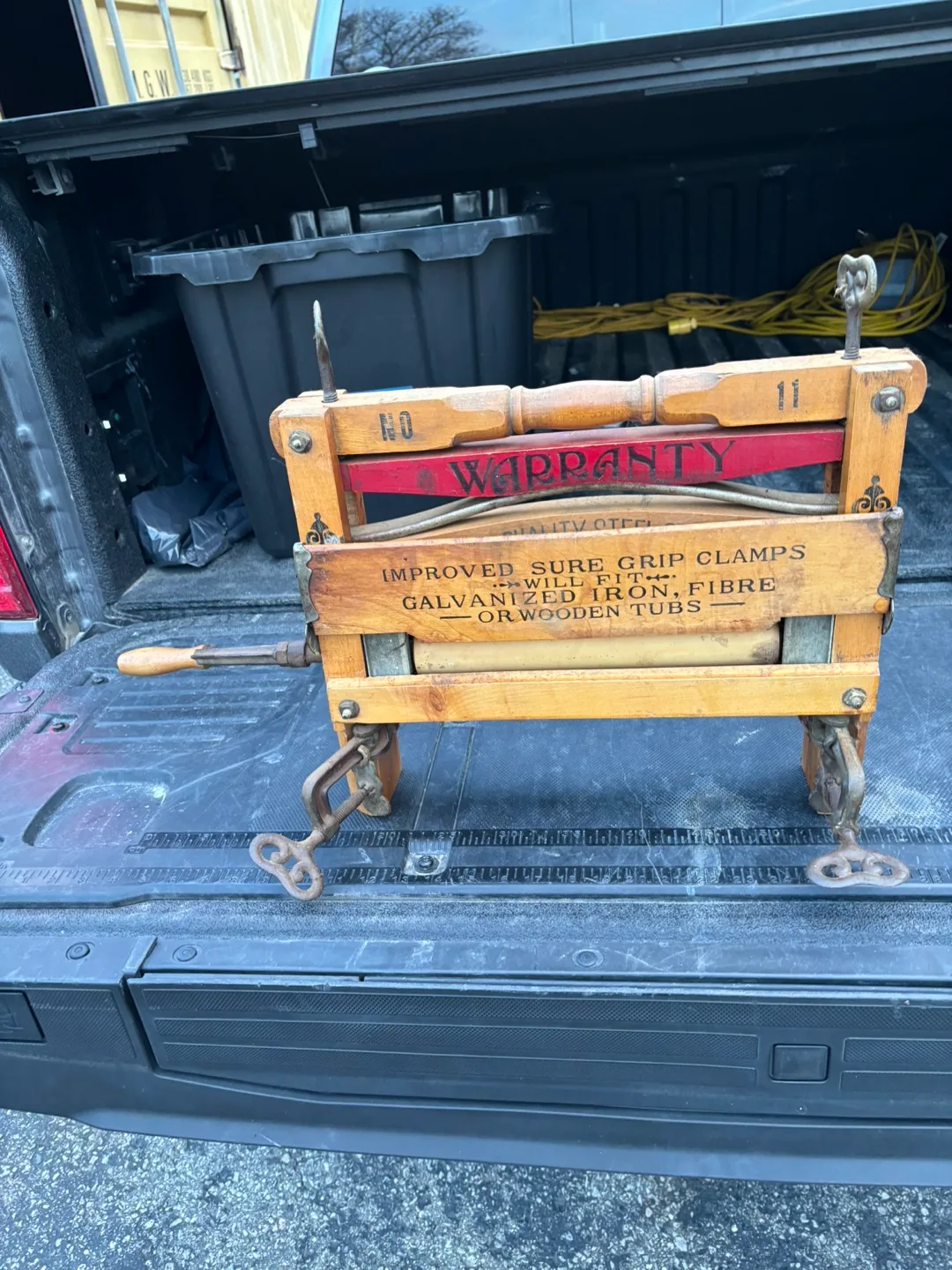 Antique Dowagiac Warranty Clothes Wringer image indicator(2)