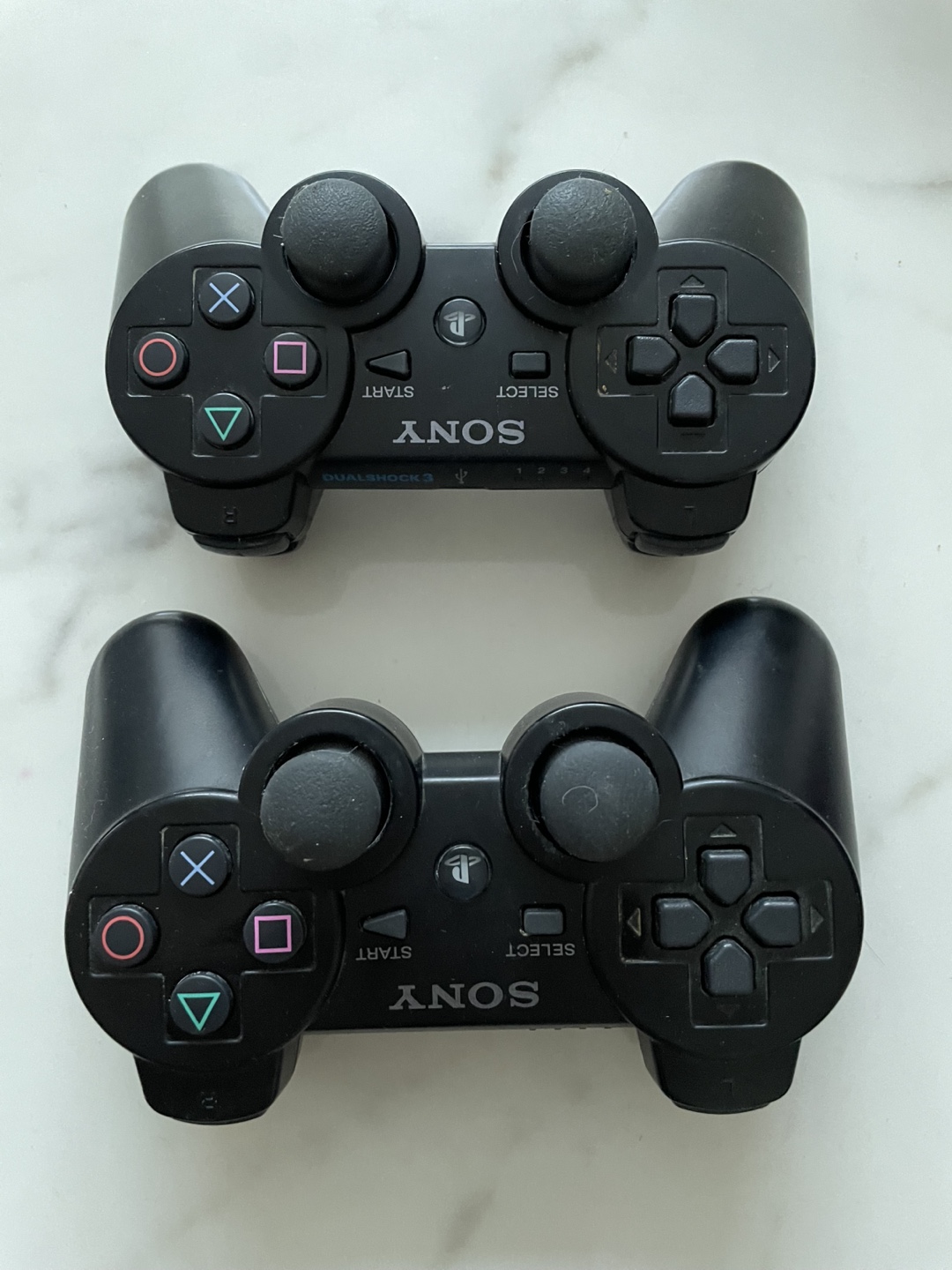 Pair of Sony PS3 DualShock 3 Wireless Controllers