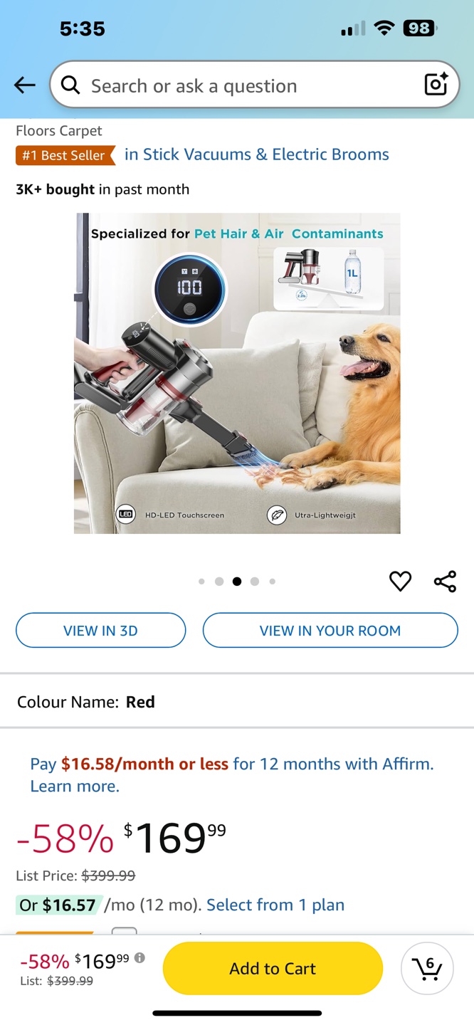 4-in-1 Cordless Vacuum Cleaner - Red - photo 4