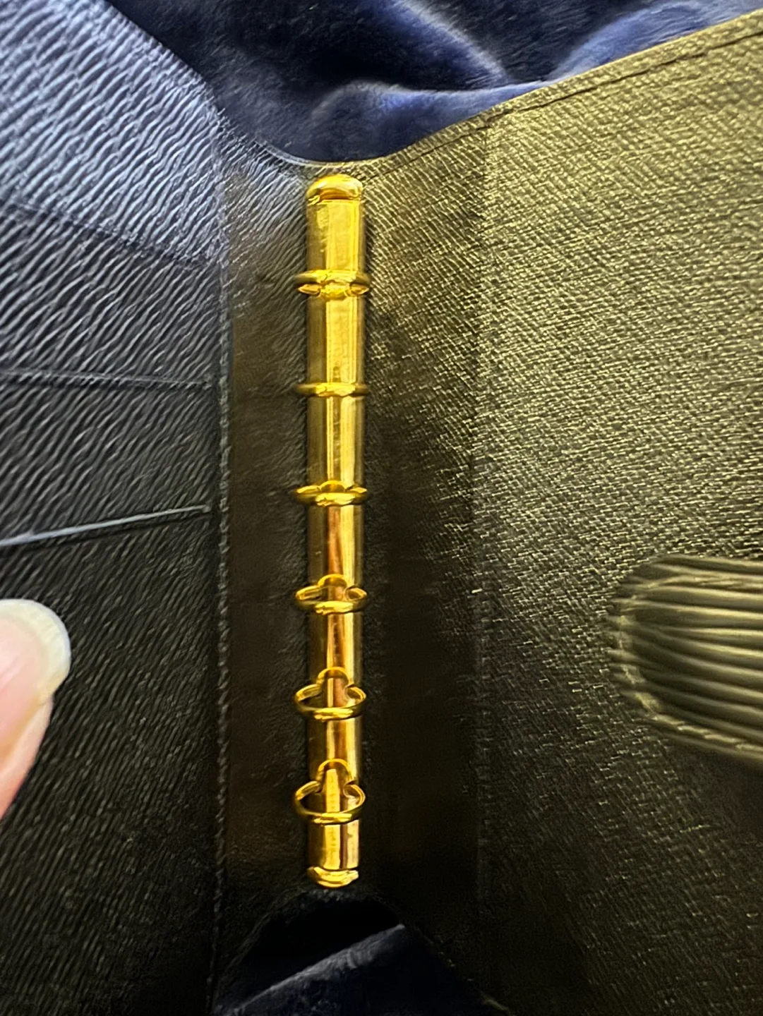 Louis Vuitton Black Leather Agenda Cover image indicator(10)