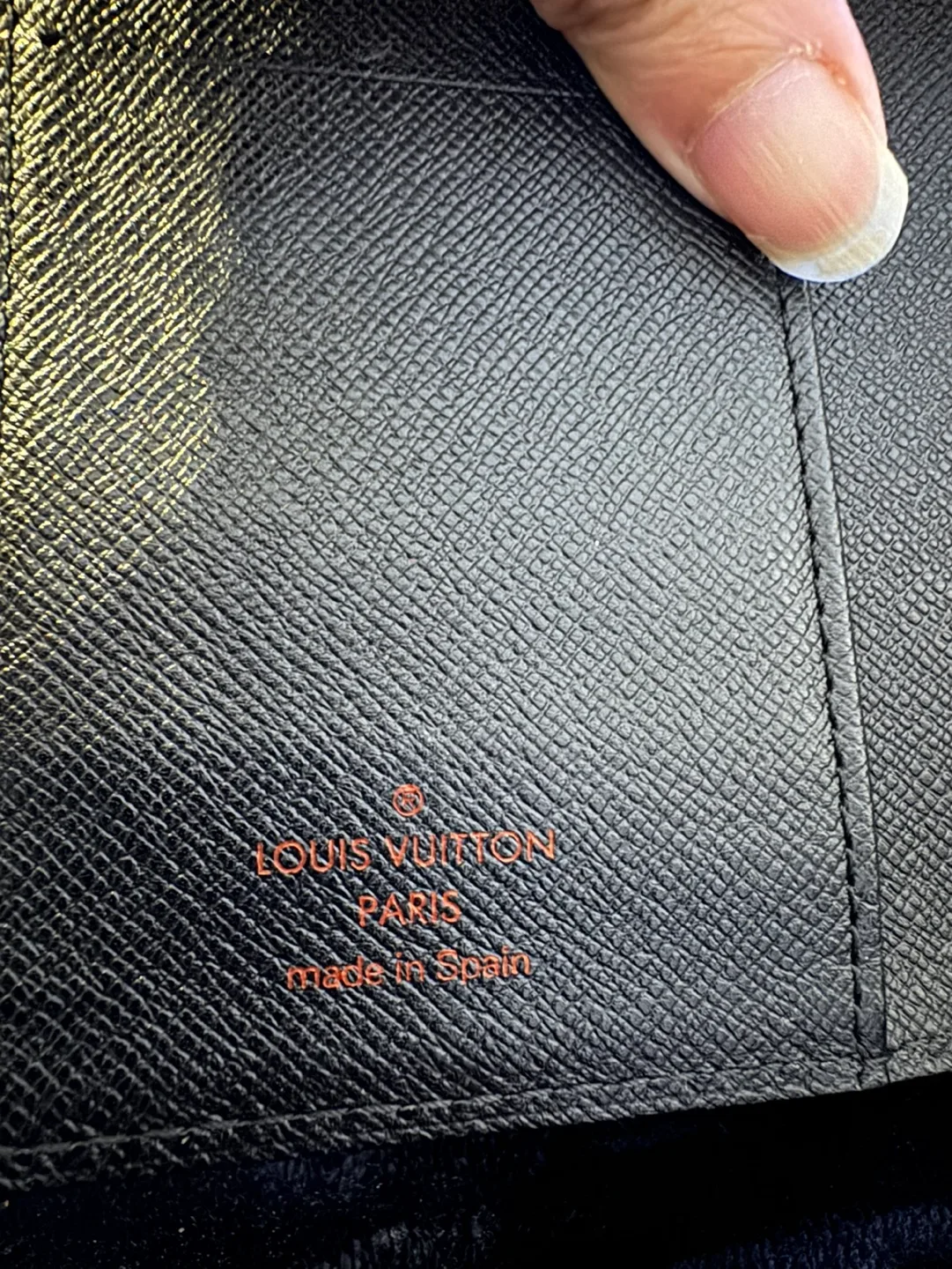 Louis Vuitton Black Leather Agenda Cover image indicator(9)