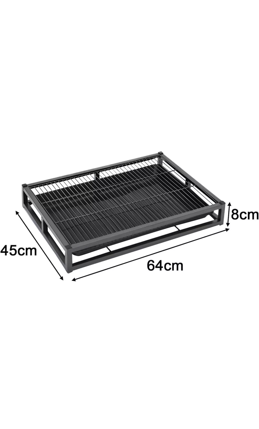 Black Metal Dog Crate Tray - 64cm x 45cm